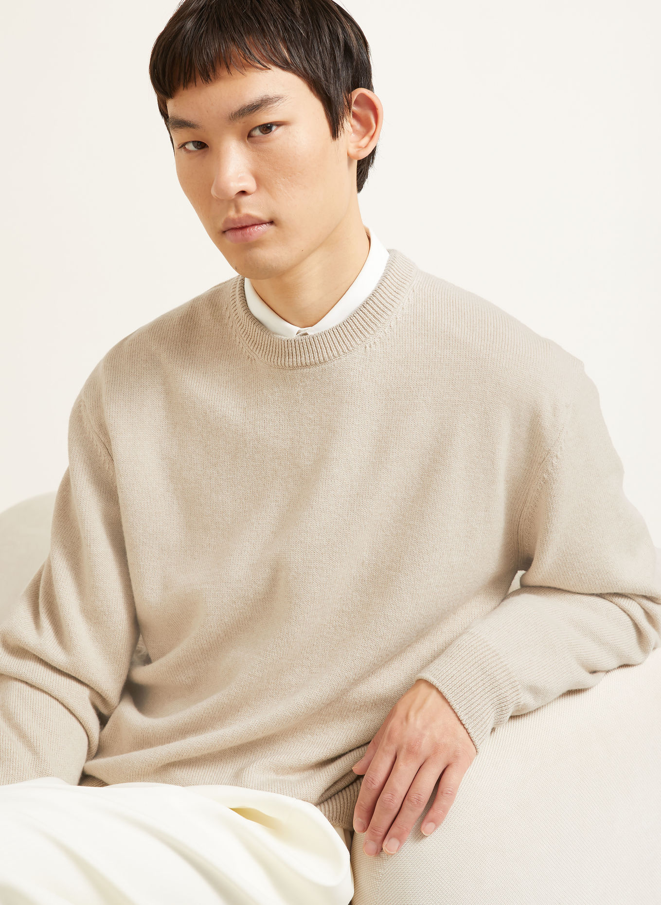 JACQUEMUS Pullover LA MAILLE MOULIN: BEIGE