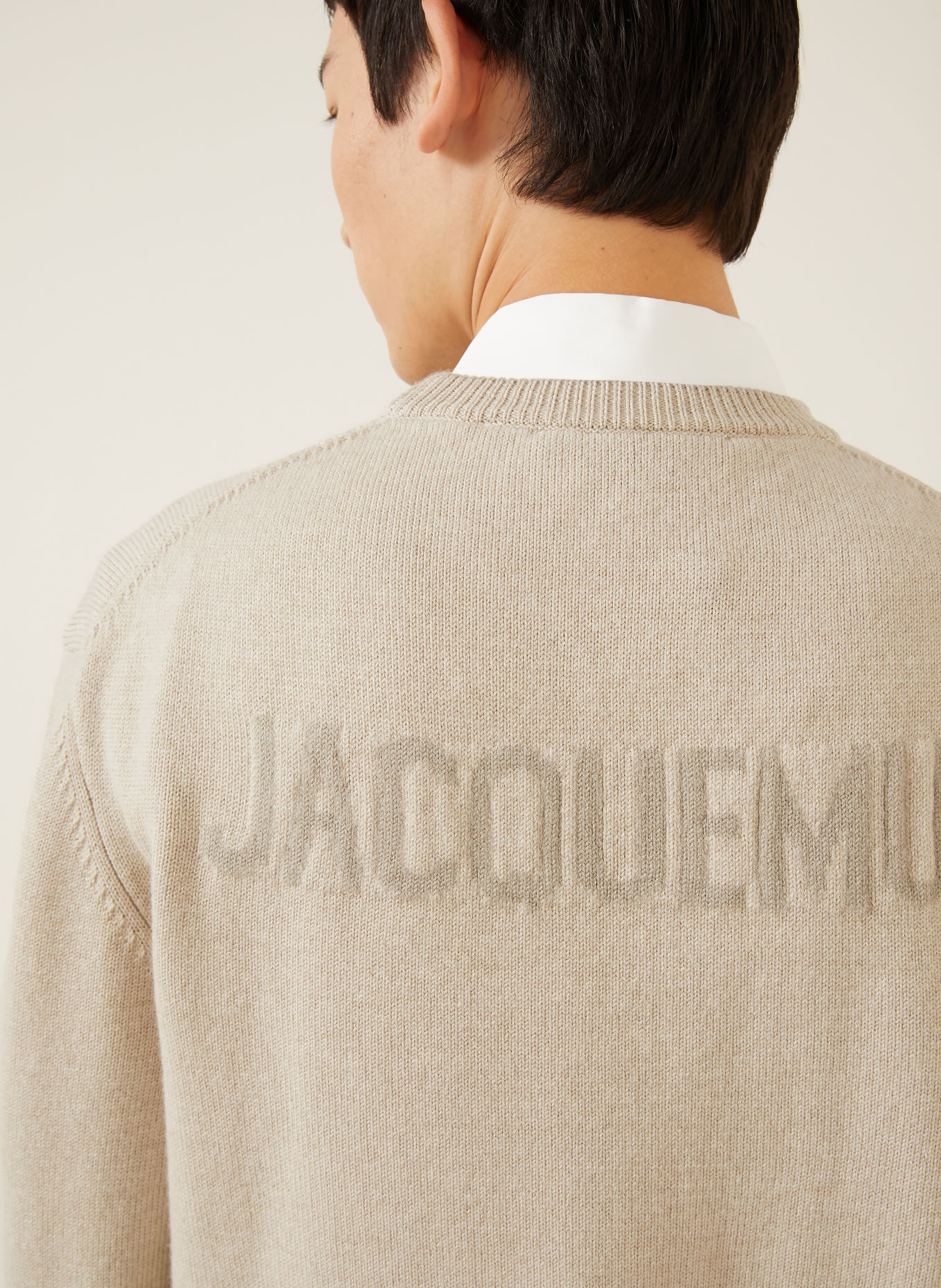 JACQUEMUS Pullover LA MAILLE MOULIN: BEIGE