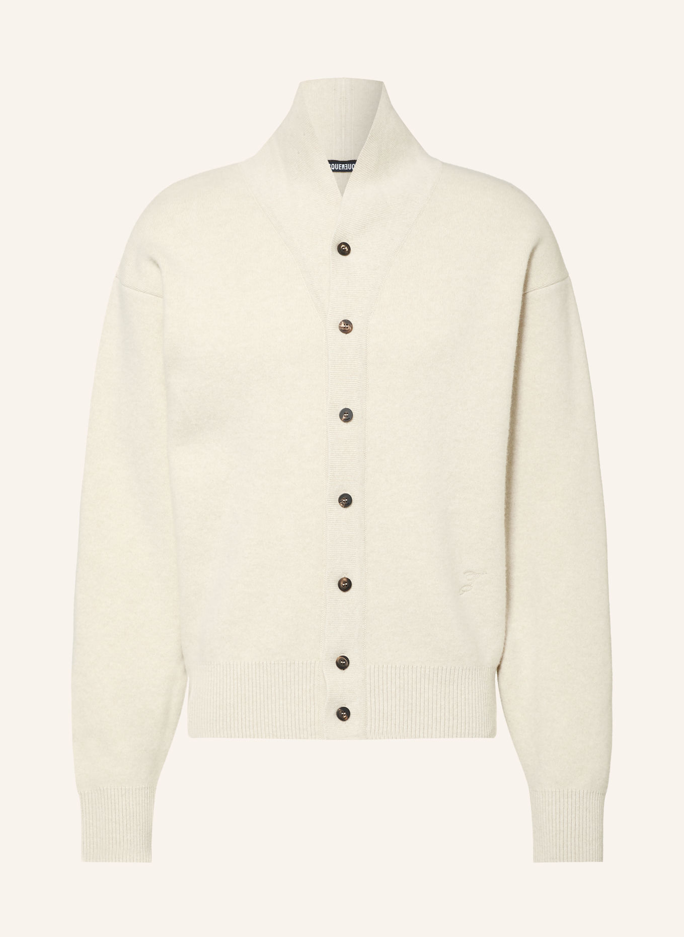 JACQUEMUS Cardigan LE CARDIGAN PELOTA: LIGHT BROWN