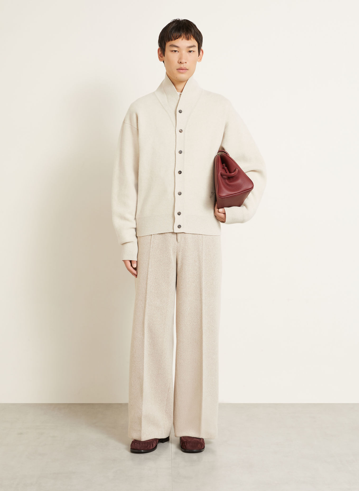 JACQUEMUS Cardigan LE CARDIGAN PELOTA: LIGHT BROWN