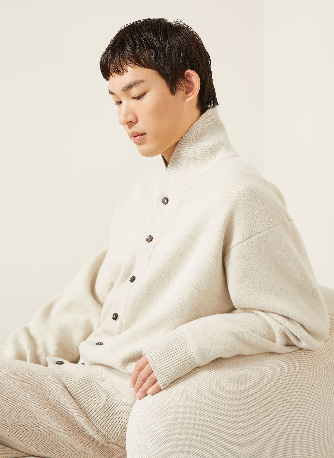 JACQUEMUS Cardigan LE CARDIGAN PELOTA: LIGHT BROWN