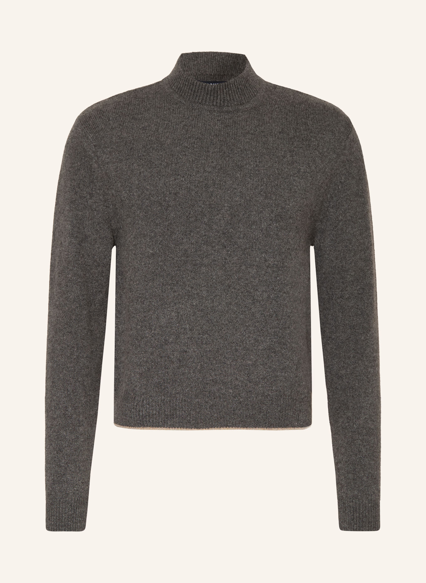 JACQUEMUS Cashmere Sweater LA MAILLE CACHEMIRE: DARK GRAY