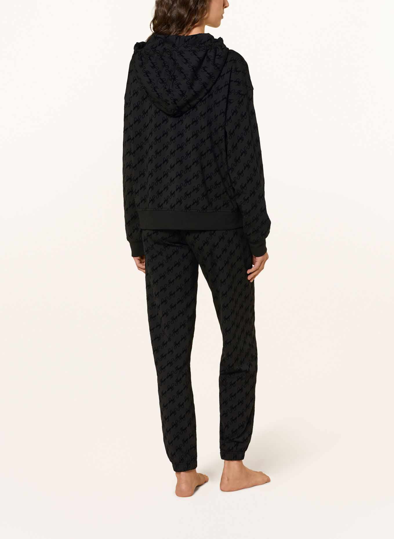 HUGO Veste loungewear FLOKKY: NOIR