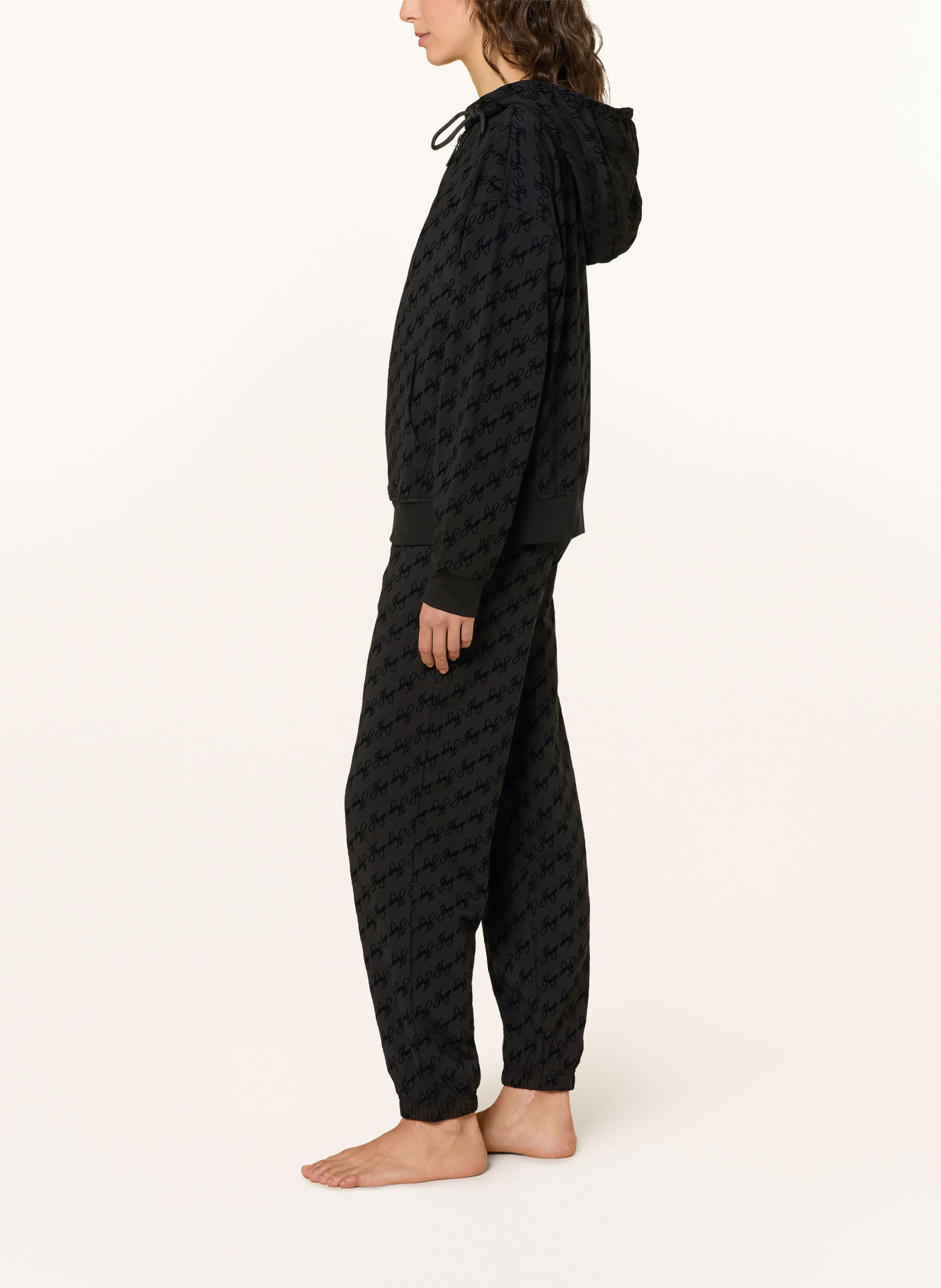 HUGO Veste loungewear FLOKKY: NOIR