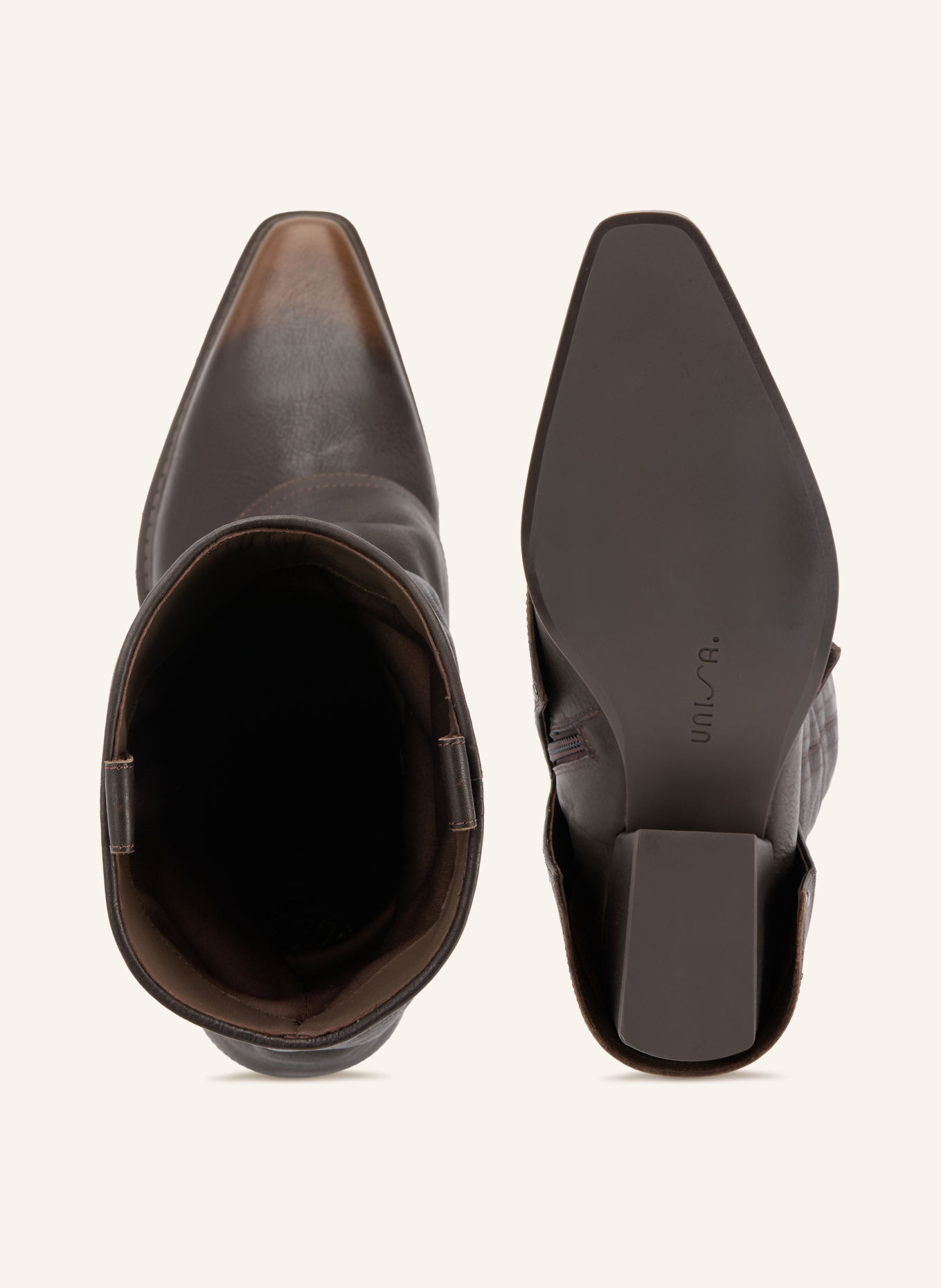 UNISA Cowboy Boots GURIA: DUNKELBRAUN