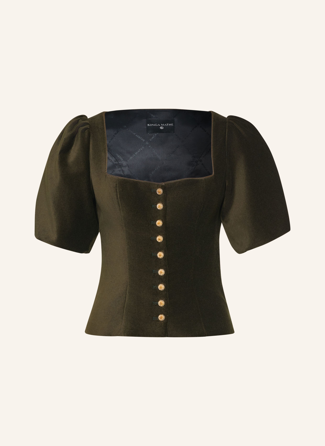 KINGA MATHE LONI Traditional bodice: OLIVE