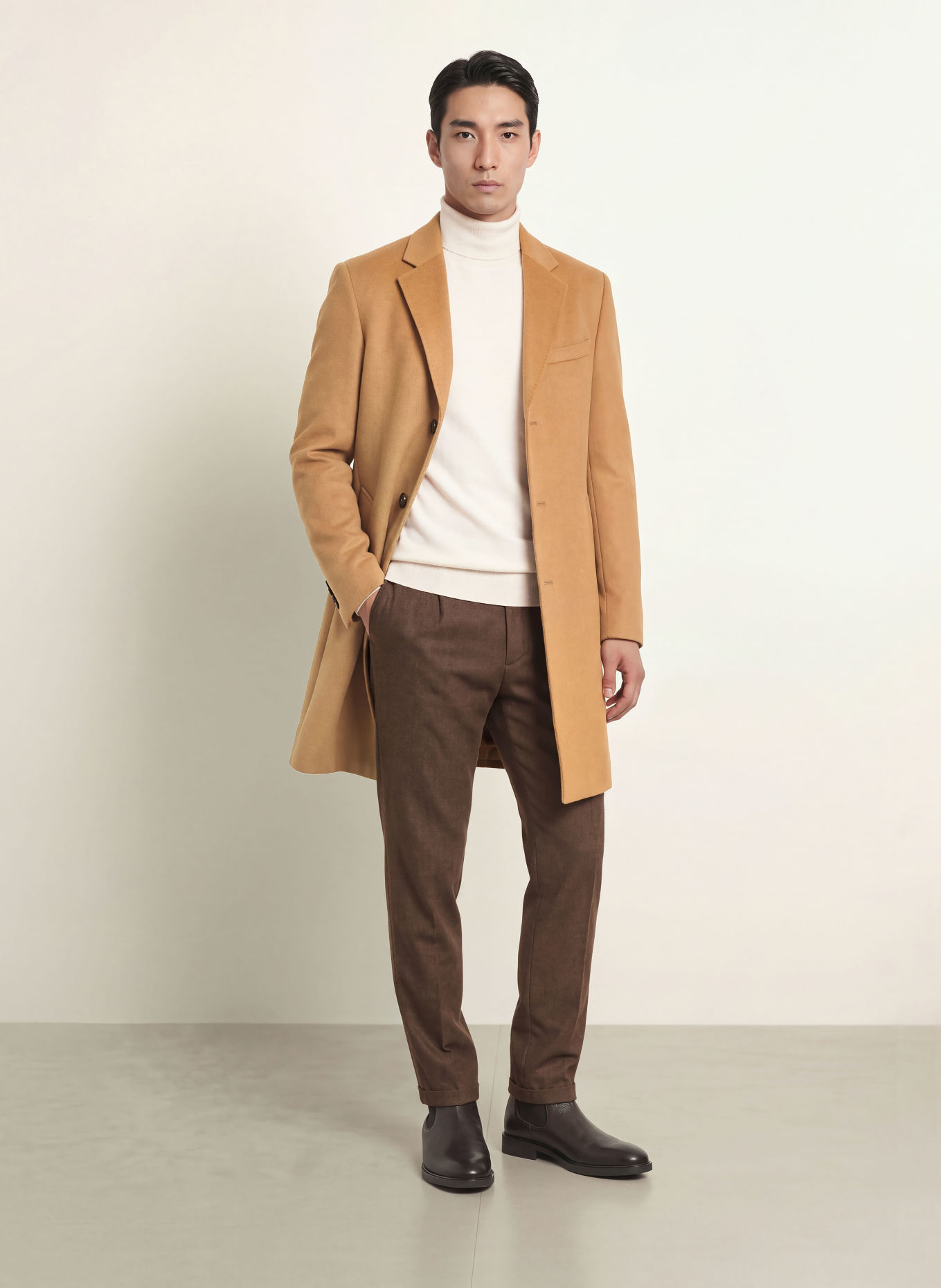 BOSS KANE Modern Regular Fit Chinos: BROWN