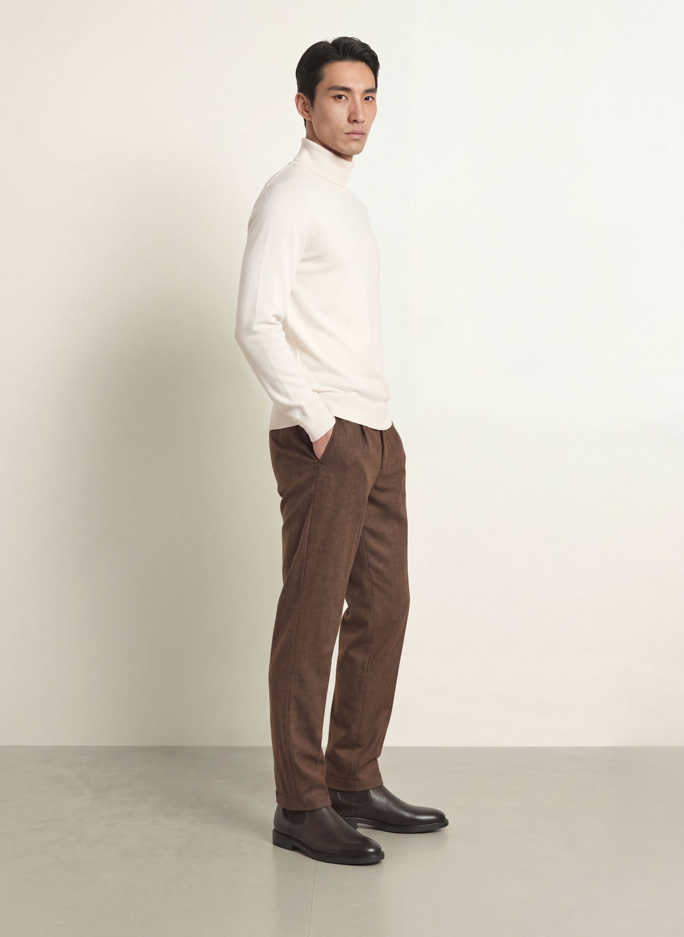 BOSS KANE Modern Regular Fit Chinos: BROWN