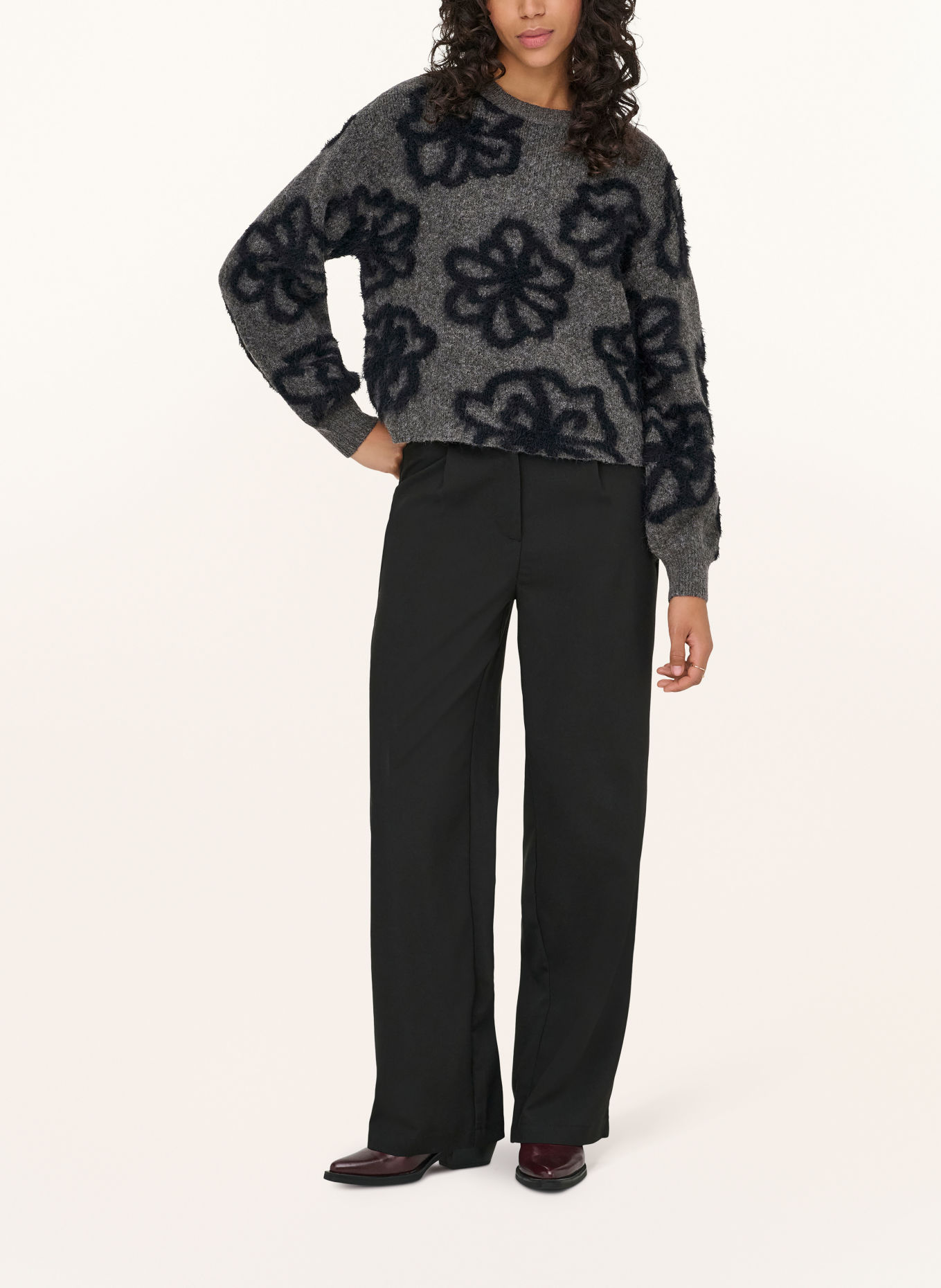 ONLY Sweater: GRAY / BLACK