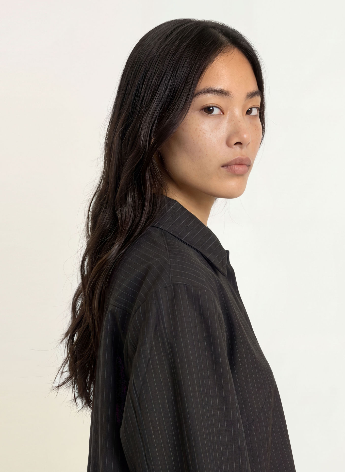 Stylein Chemisier BRENLY: MARRON FONCÉ / MARRON CLAIR