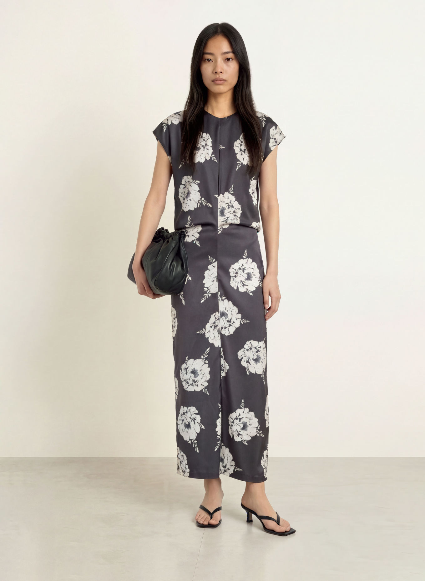 Stylein Kleid MELROSE: DUNKELGRAU / CREME / GRAU