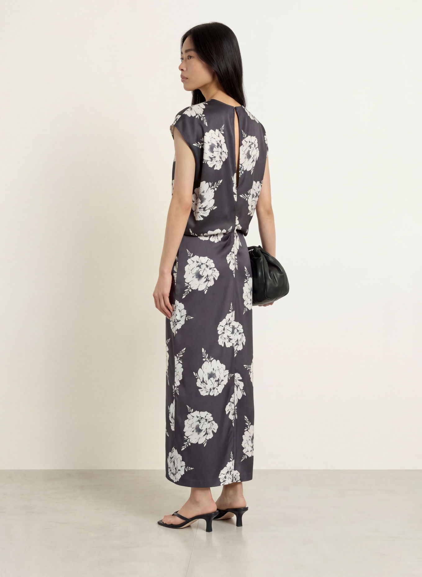 Stylein Kleid MELROSE: DUNKELGRAU / CREME / GRAU