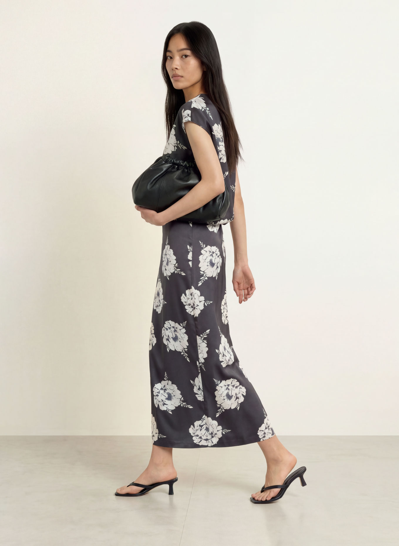 Stylein Kleid MELROSE: DUNKELGRAU / CREME / GRAU