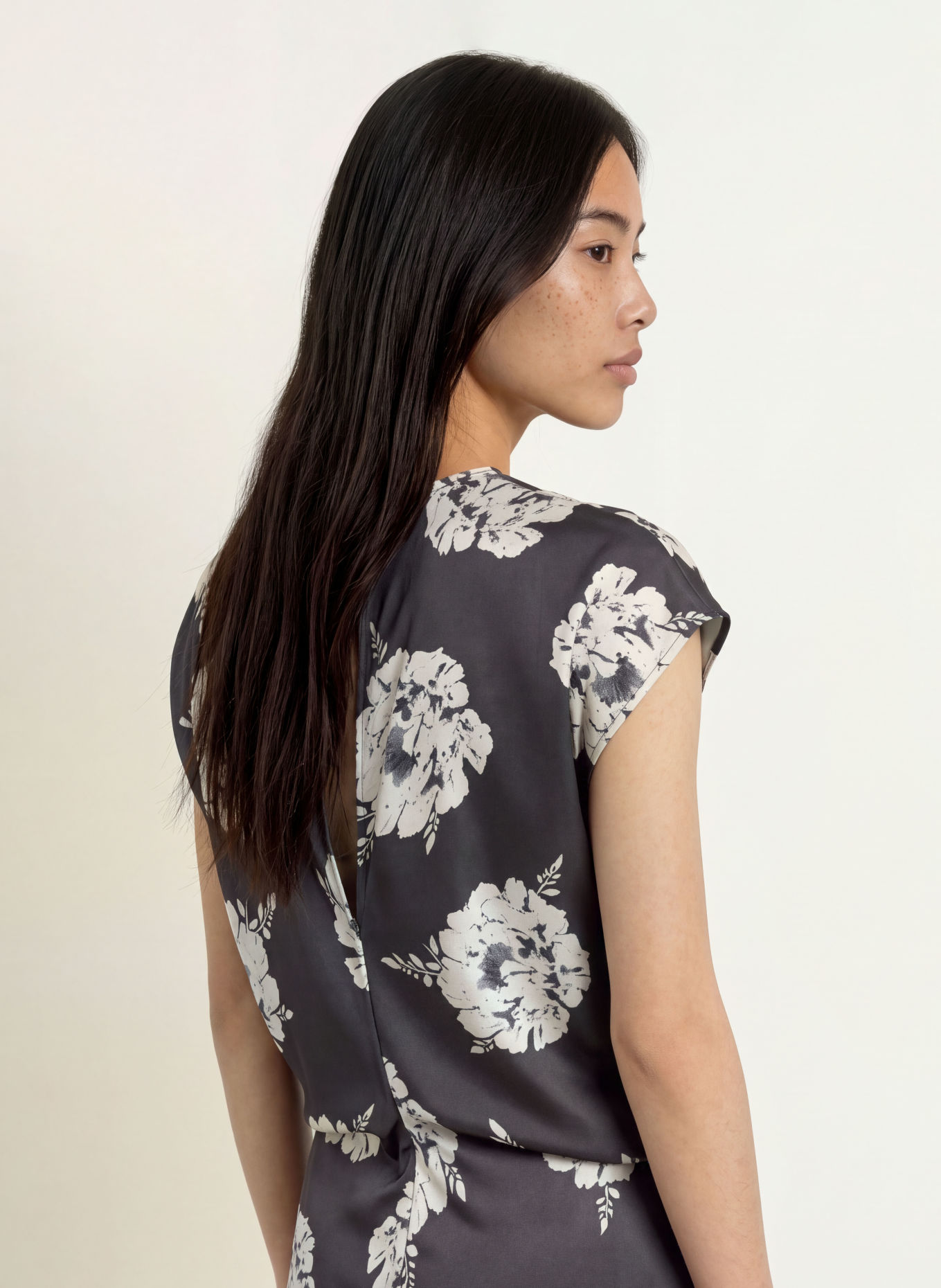 Stylein Kleid MELROSE: DUNKELGRAU / CREME / GRAU