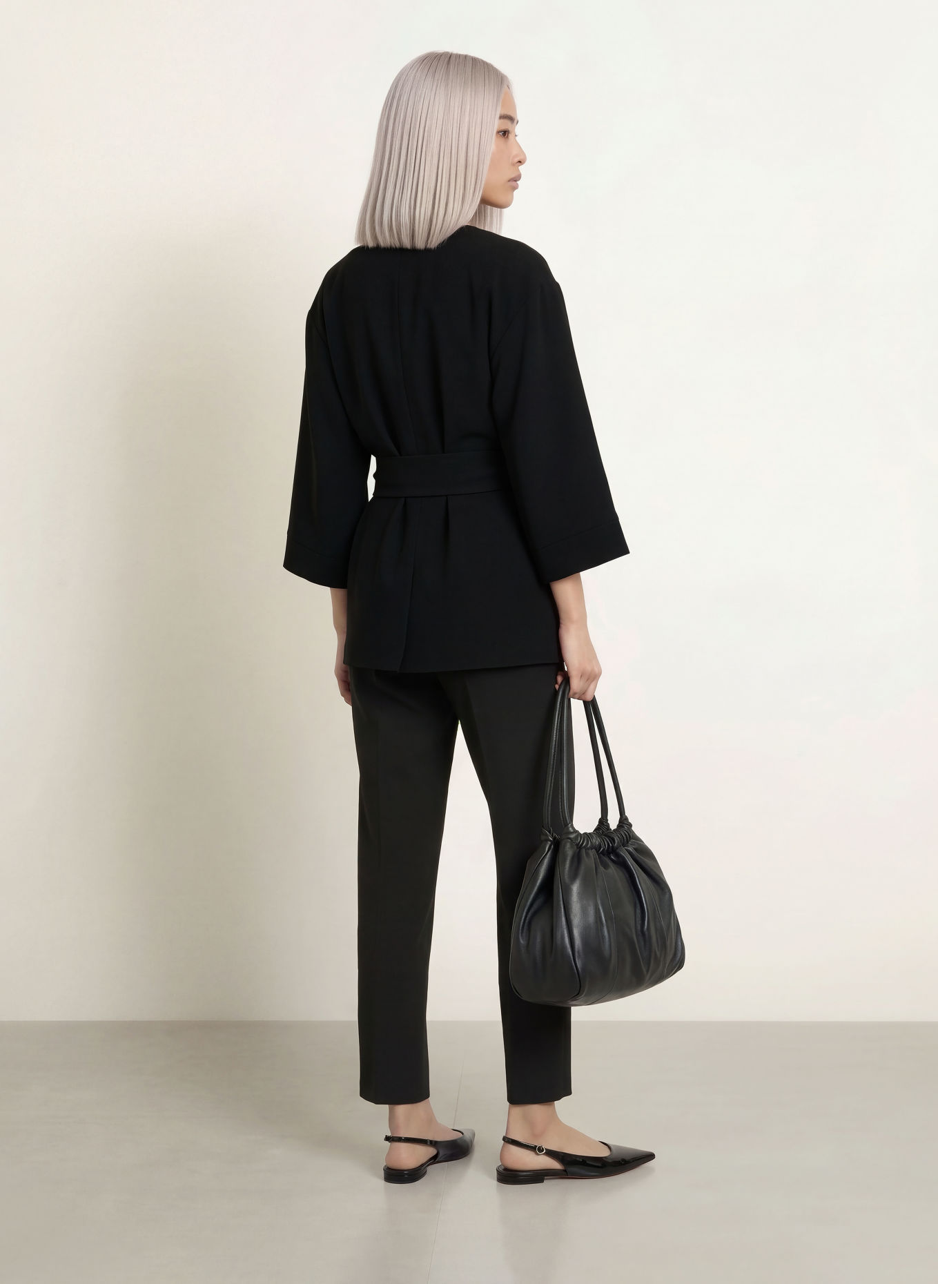 Stylein BERGA 7/8-length trousers: BLACK