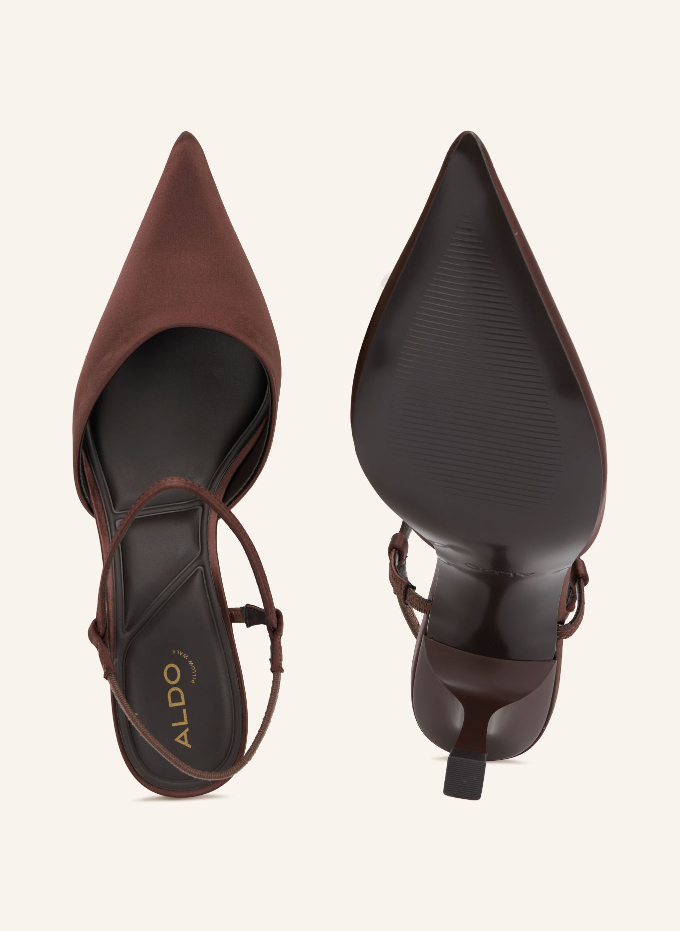 ALDO JASMYNEE Slingback Pumps: DARK BROWN