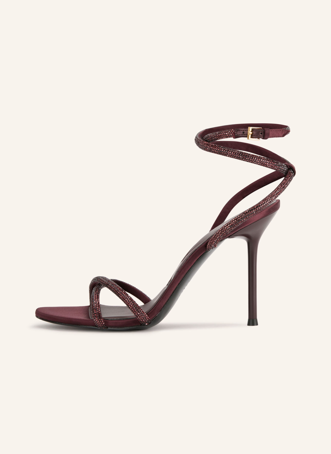 ALDO MANAELDEN Sandals with Gemstones: DARK RED / GOLD