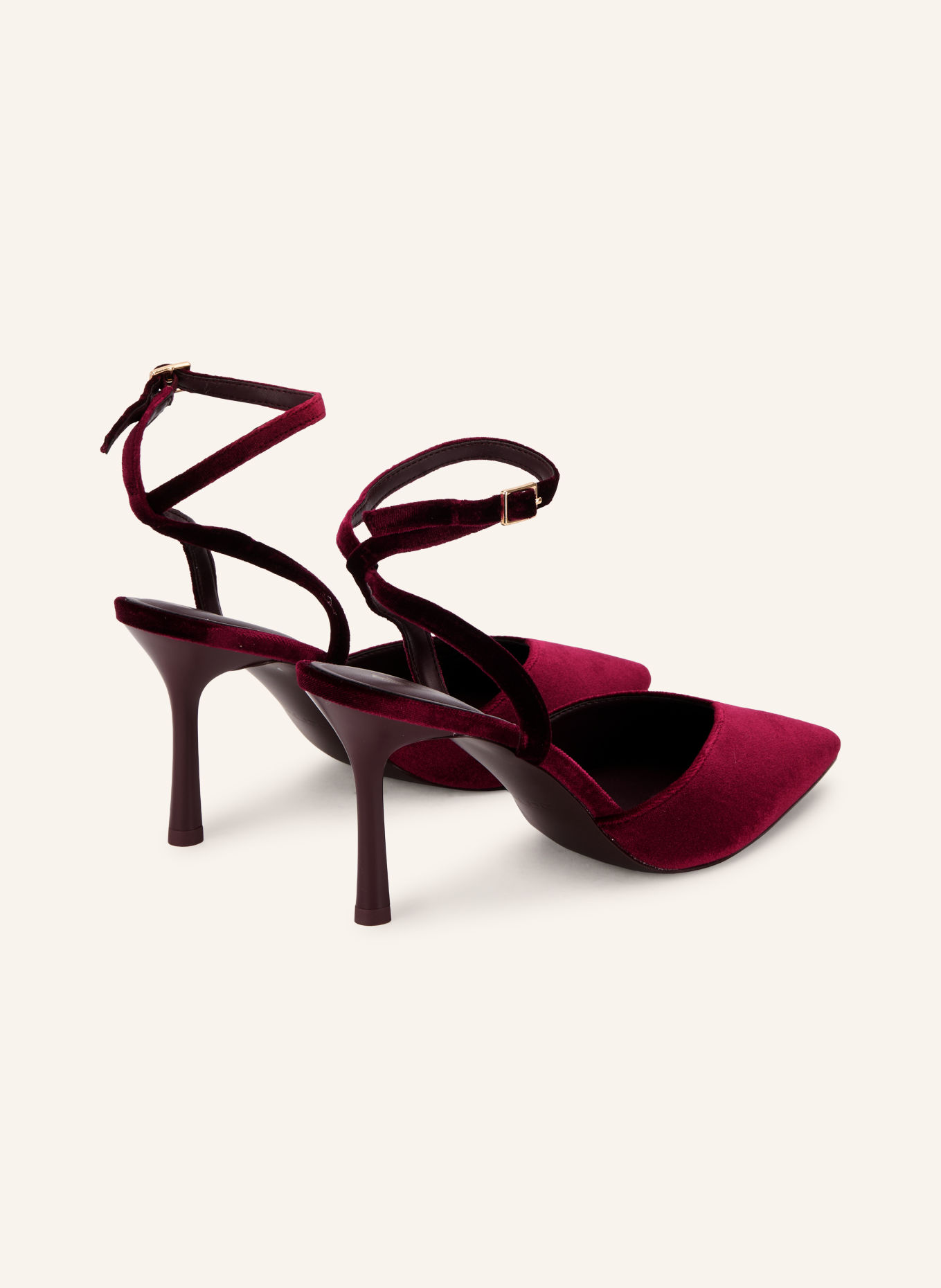 ALDO Slingpumps CAROLING aus Samt: DUNKELROT