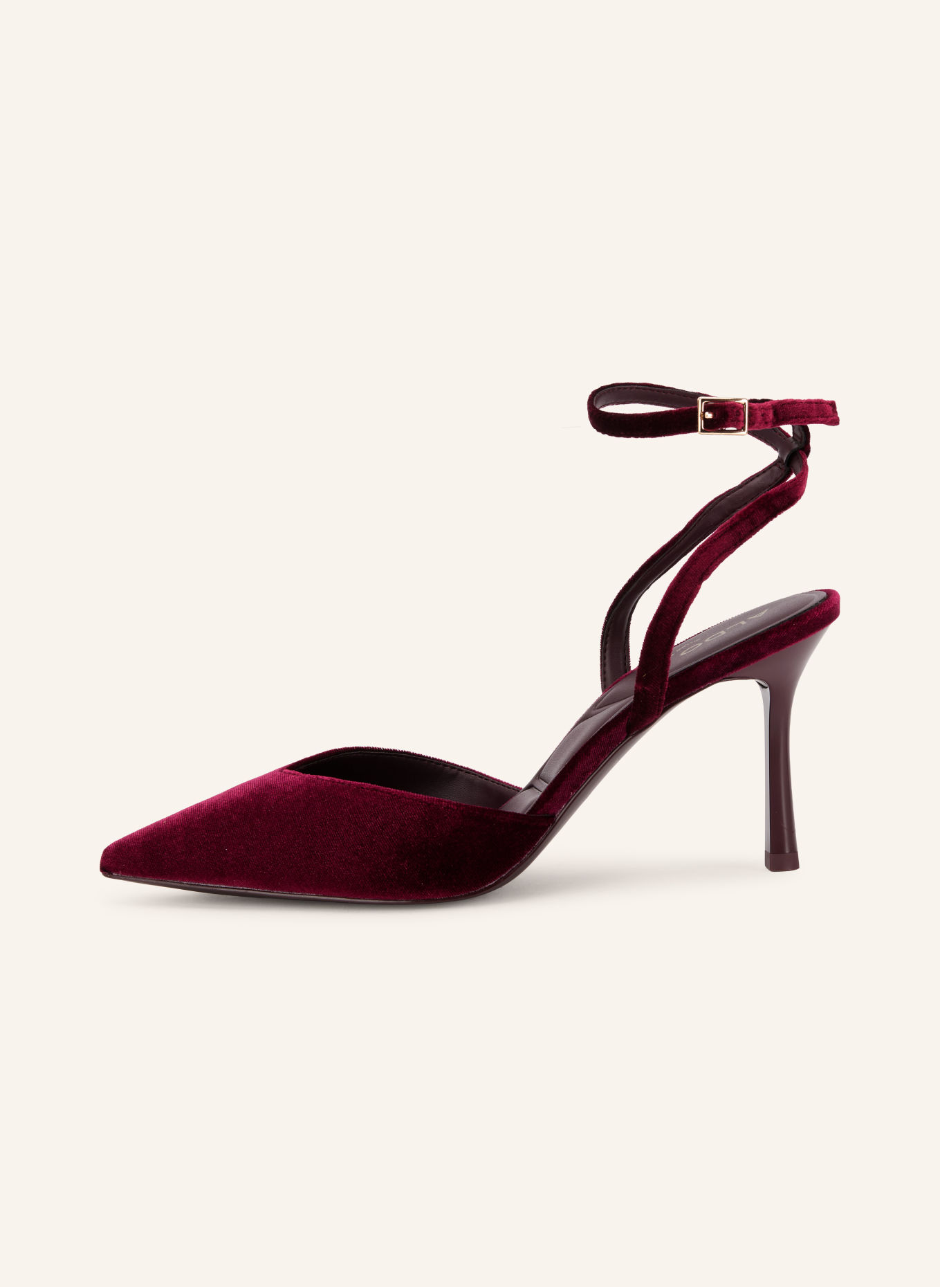 ALDO Slingpumps CAROLING aus Samt: DUNKELROT