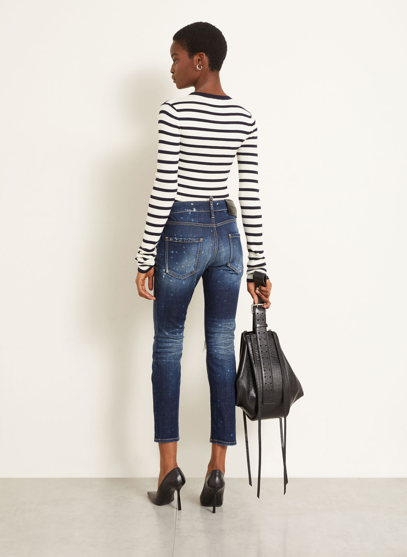DSQUARED2 TEDDY Skinny jeans: 470 NAVY BLUE