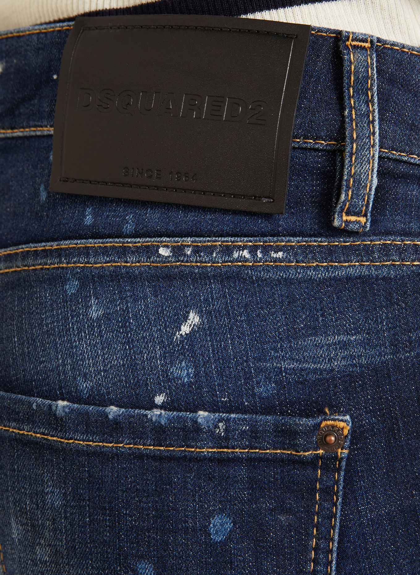 DSQUARED2 TEDDY Skinny jeans: 470 NAVY BLUE