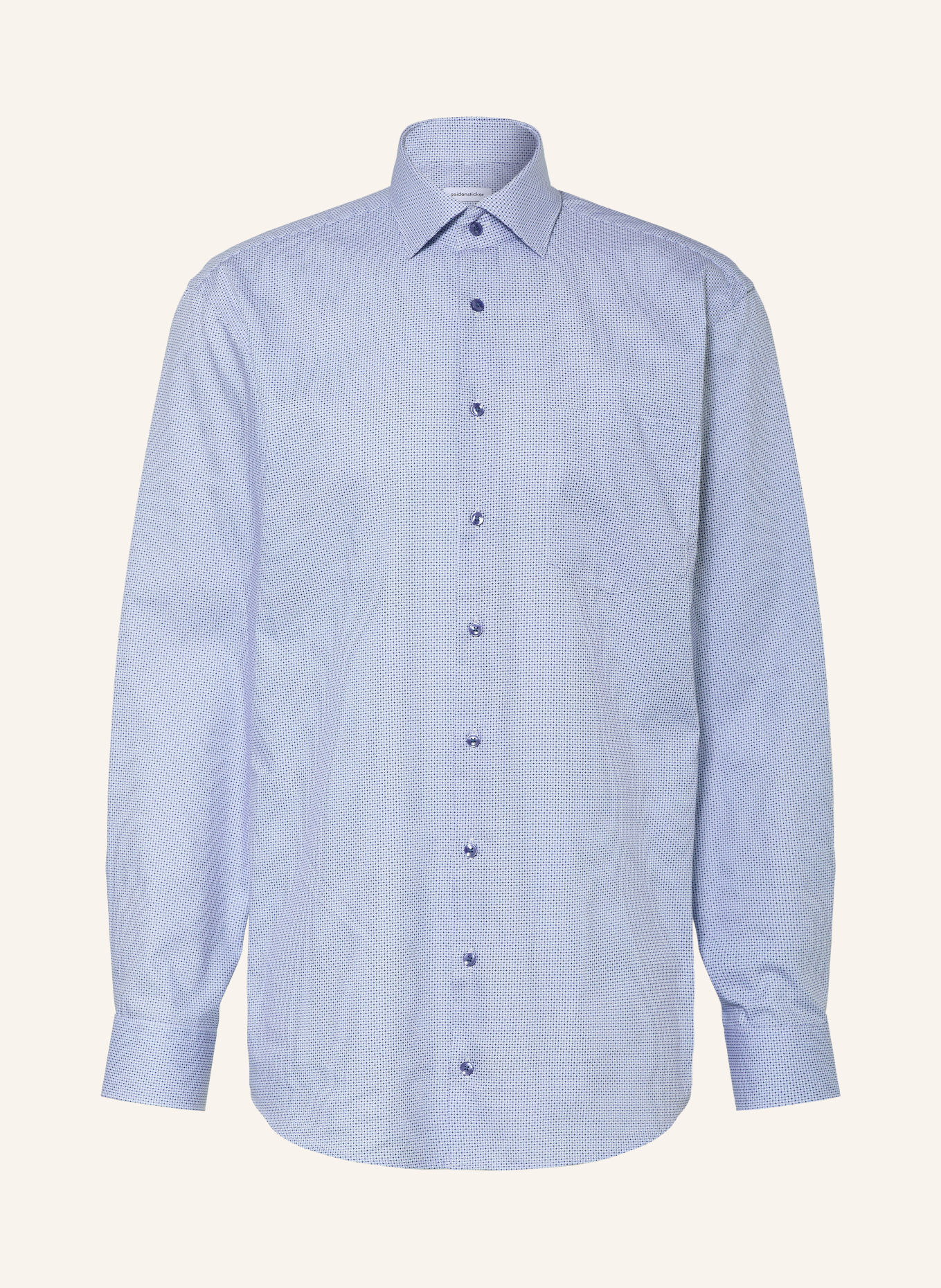 seidensticker Hemd Comfort Fit: DUNKELBLAU / WEISS