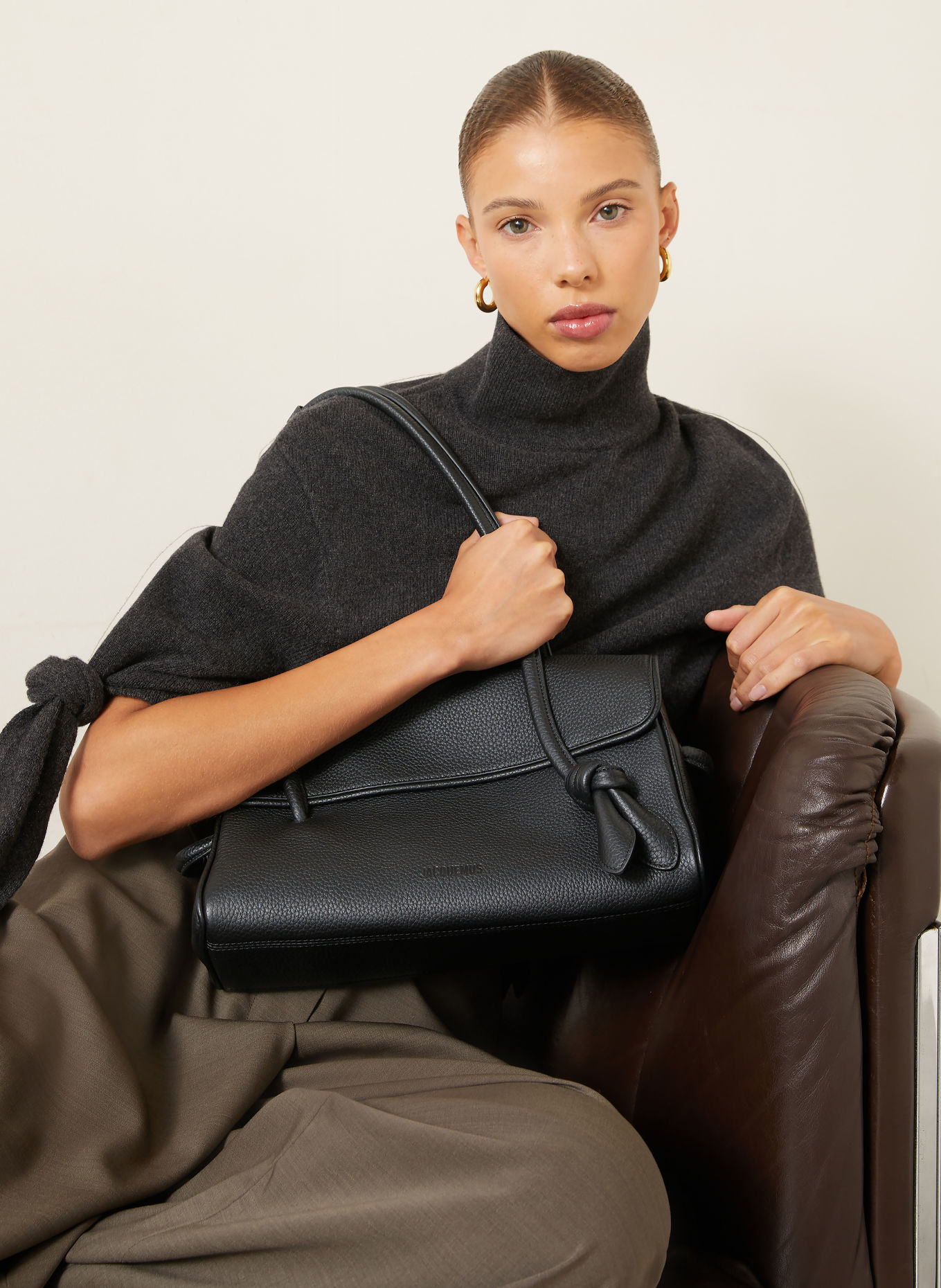 JACQUEMUS LE TURISMO Shoulder bag: BLACK