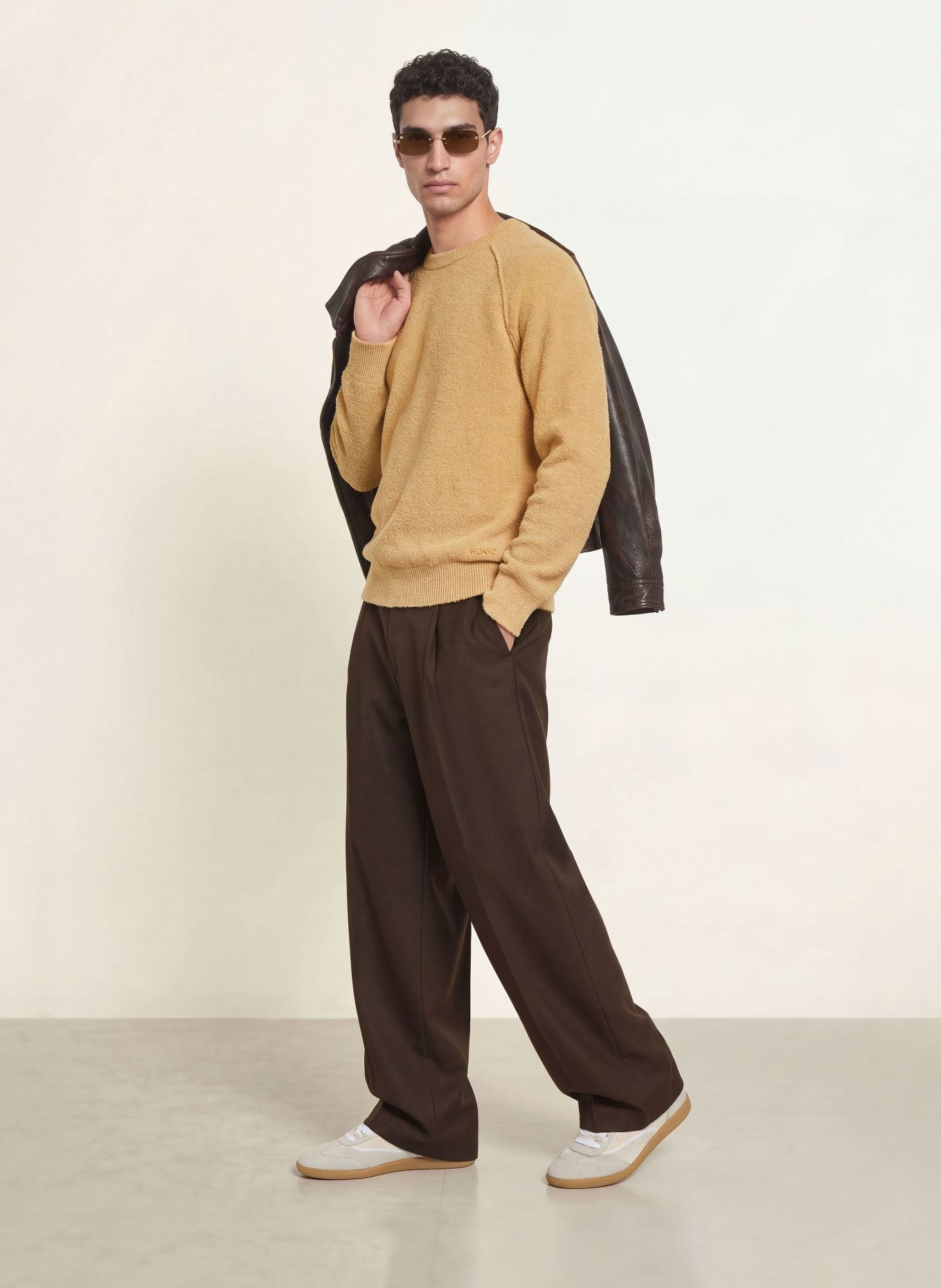 HUGO SAN CHRISTOPHER Sweater: BEIGE