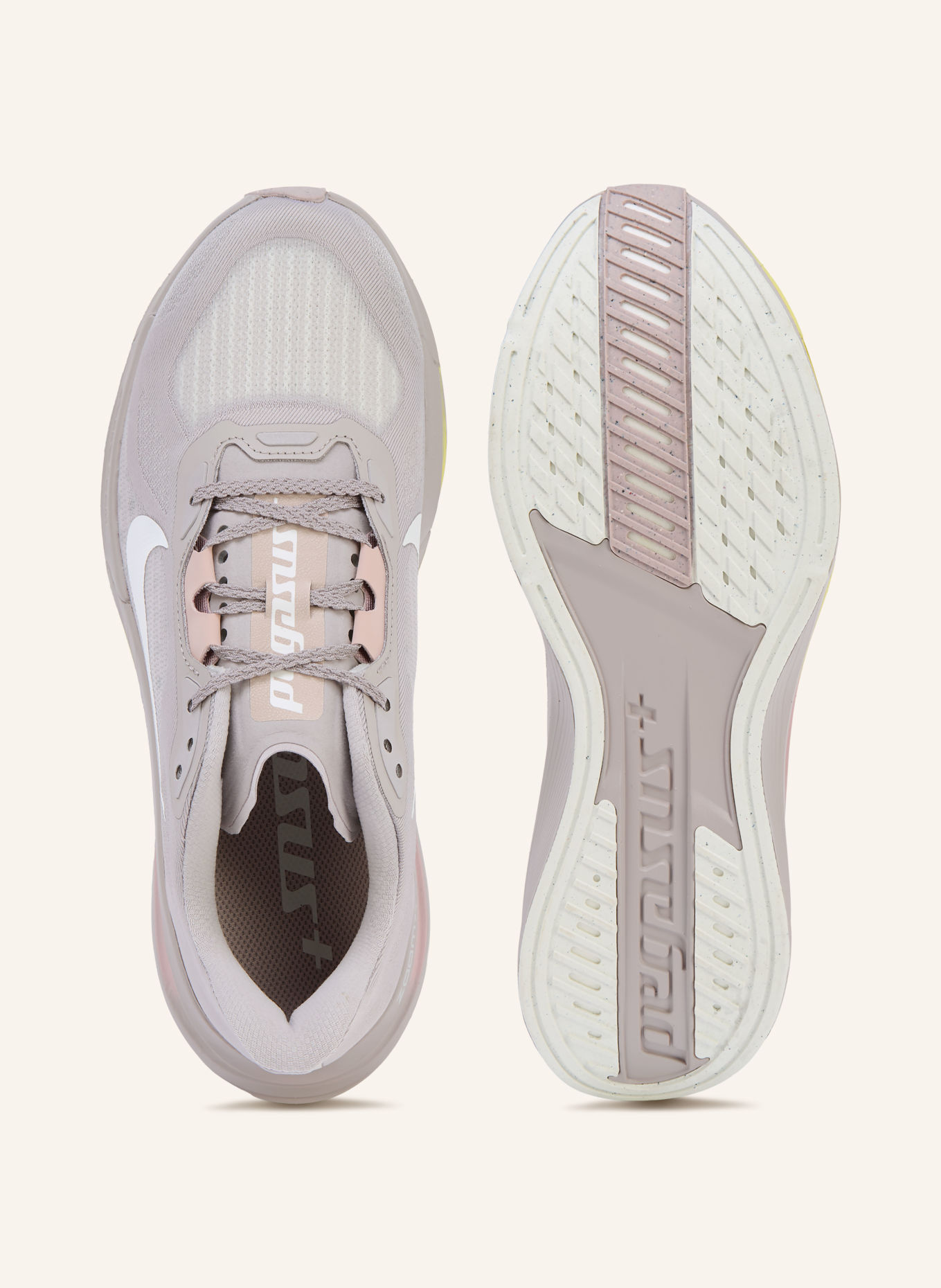 Nike PEGASUS PLUS 2 Running Shoes: LIGHT PURPLE / ROSE / WHITE