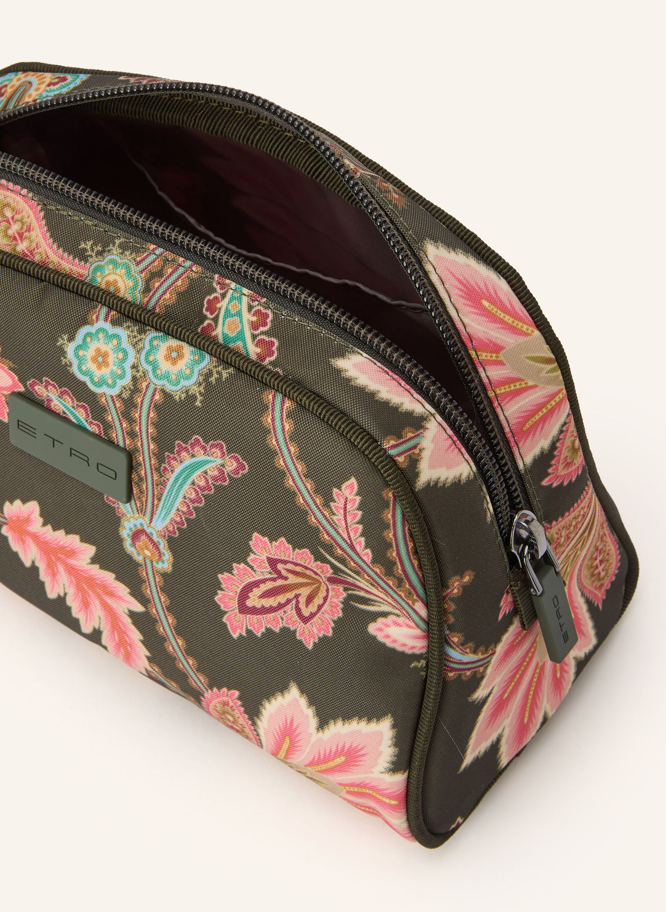 ETRO Makeup bag: DARK GREEN / PINK / BEIGE