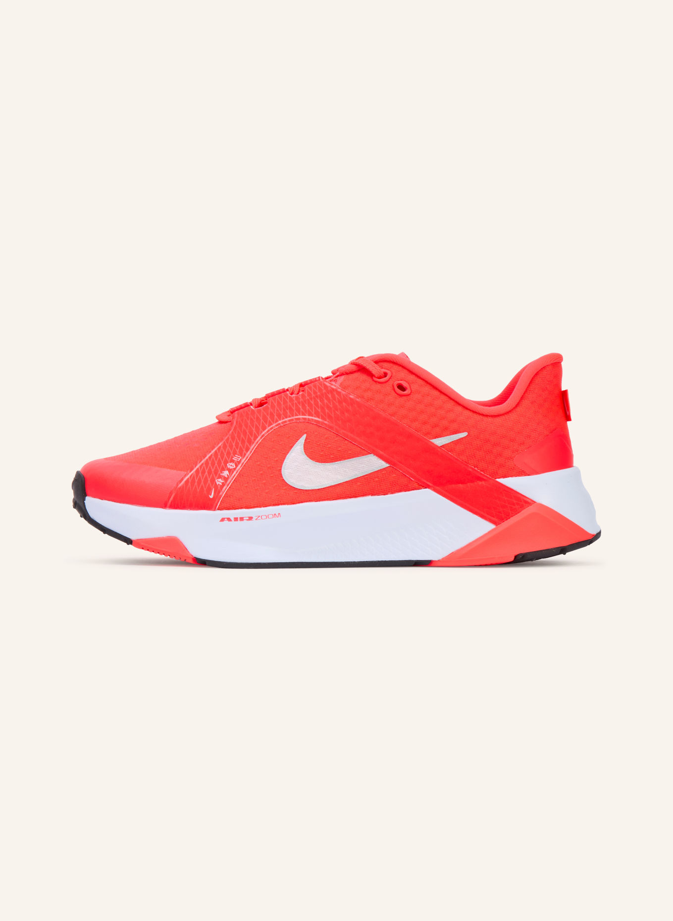 Nike HYBRID RN Fitness Shoes: NEON RED / SILVER