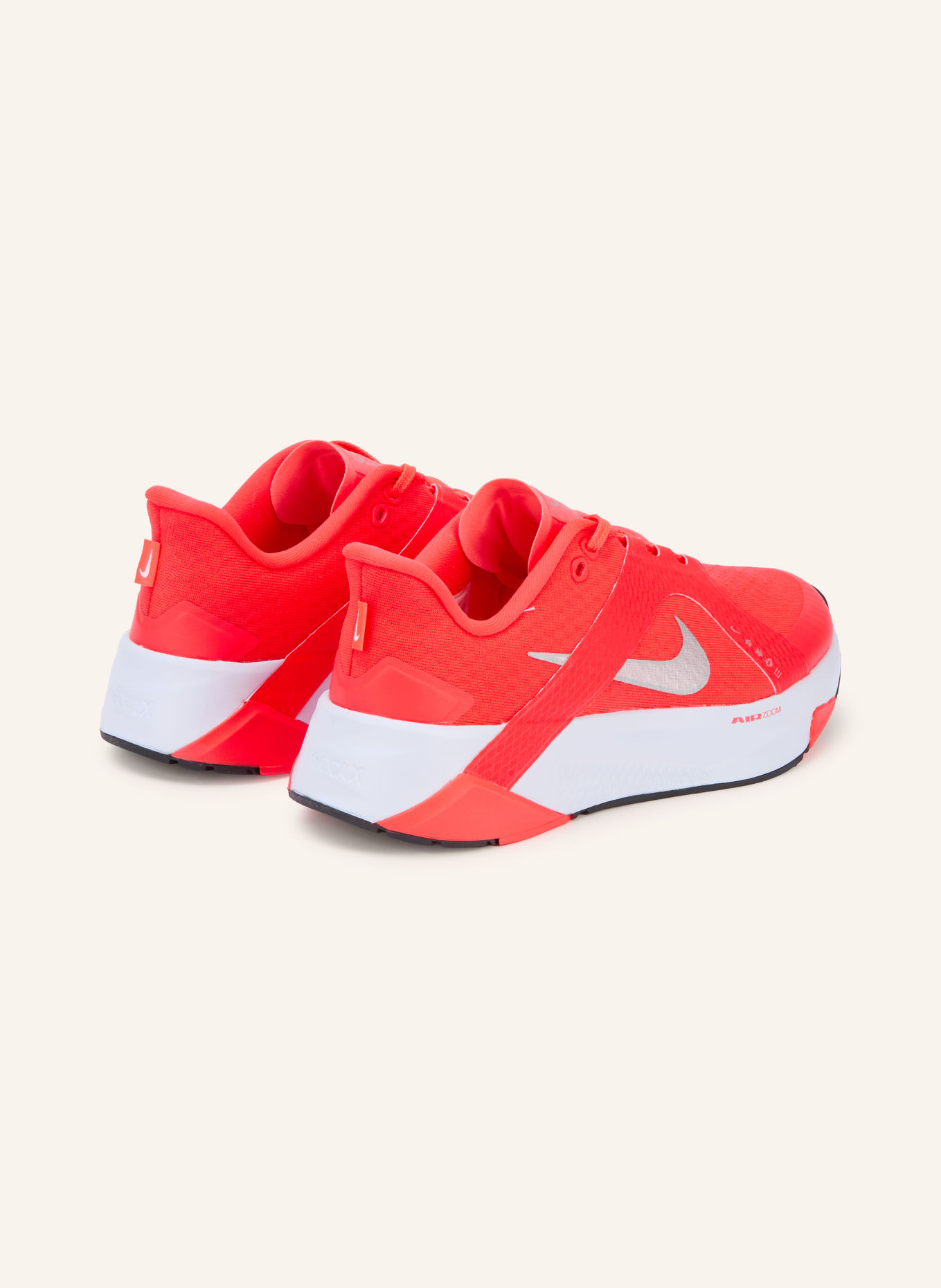 Nike HYBRID Fitness shoes: NEON RED / SILVER