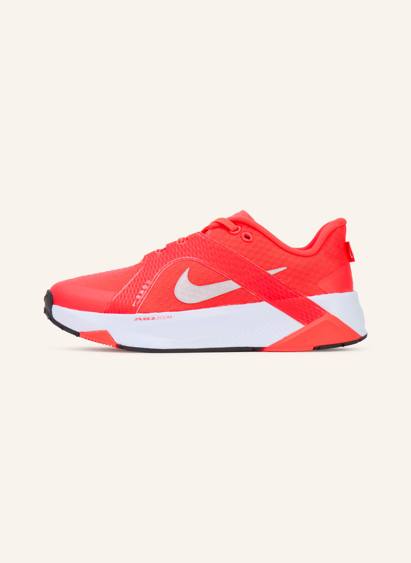 Nike HYBRID Fitness shoes: NEON RED / SILVER