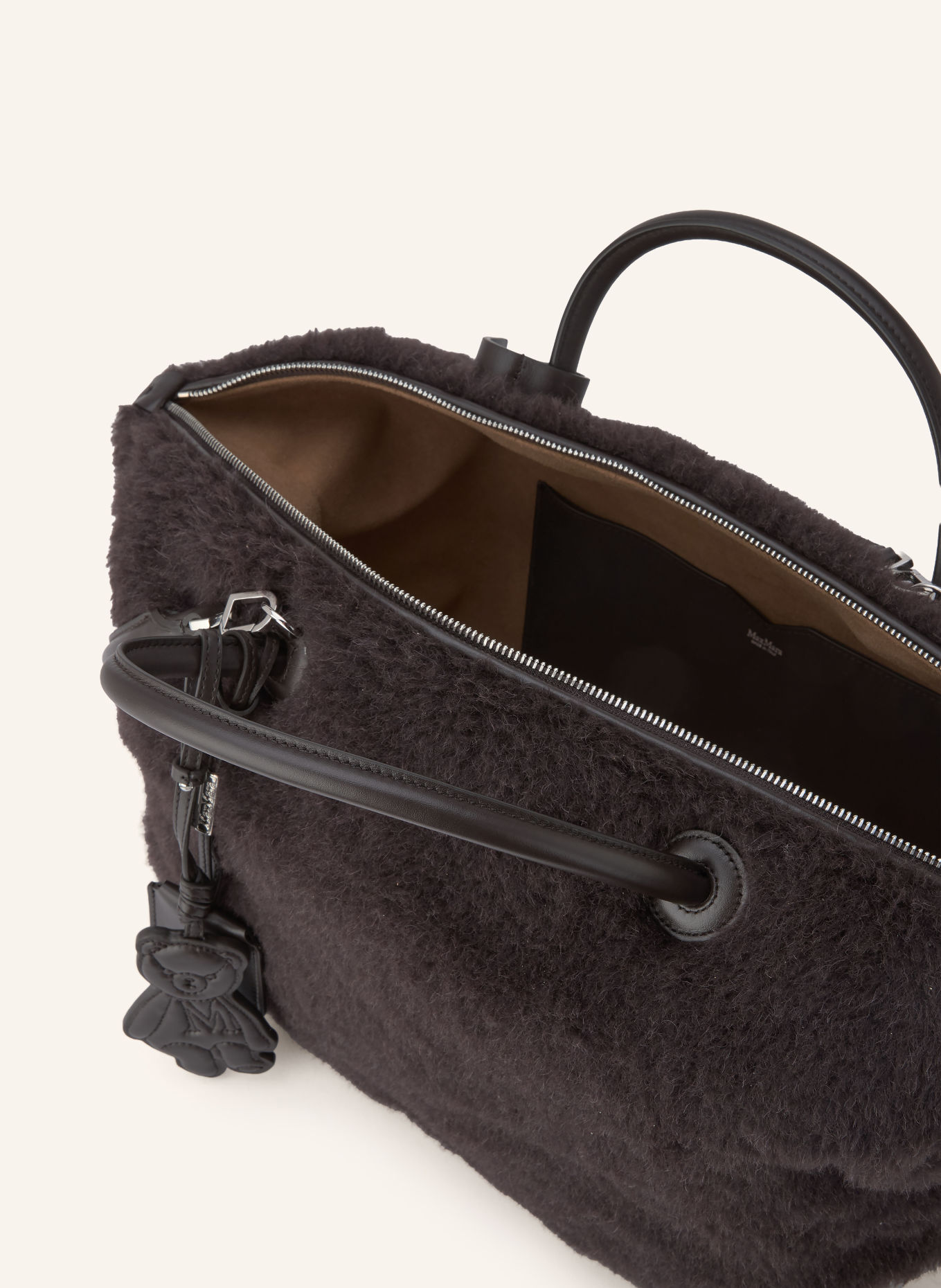 Max Mara TEDDYHOLDAL Handbag: DARK BROWN