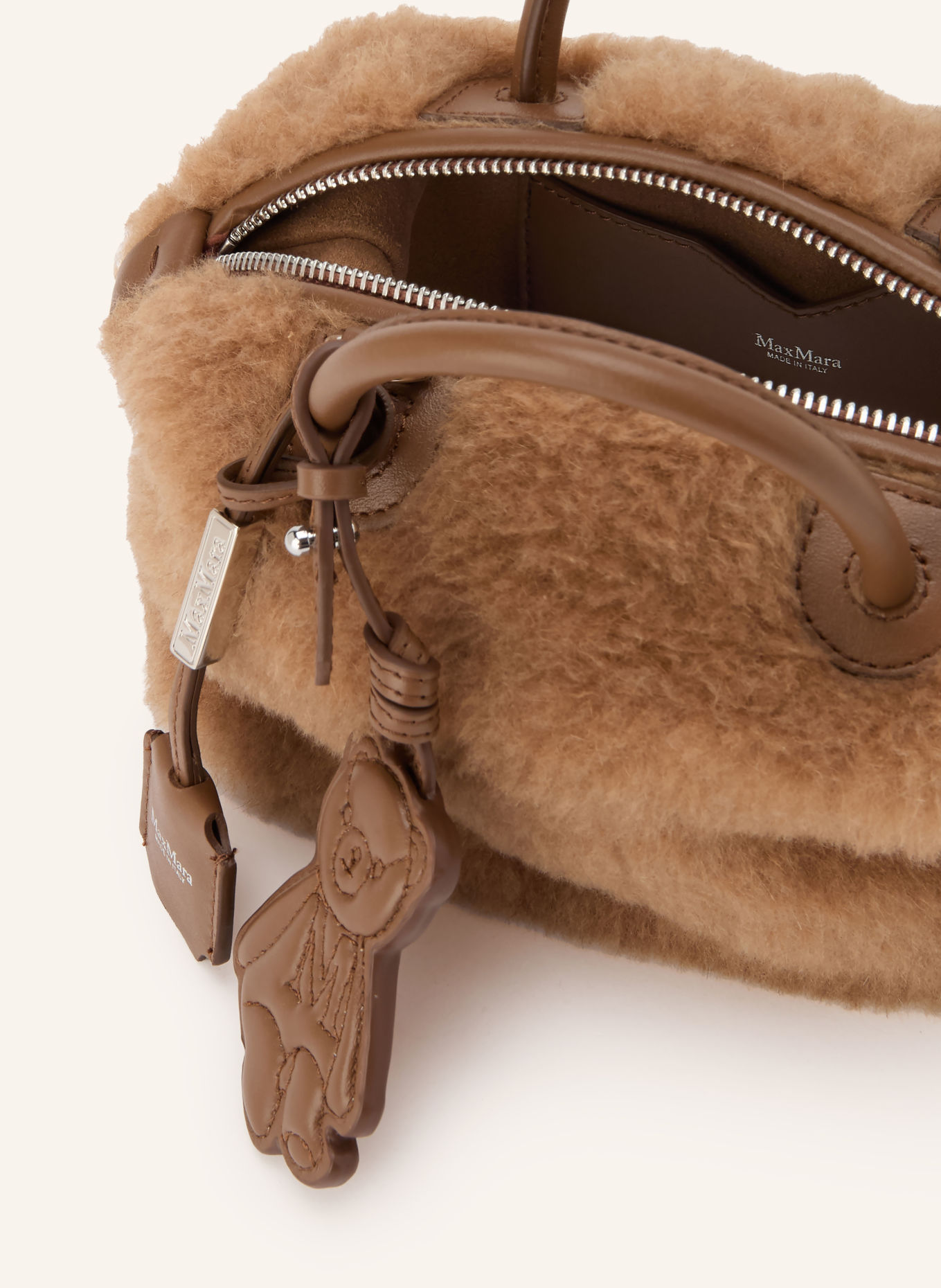 Max Mara Handtasche TEDDYHOLDAL SMALL: HELLBRAUN / BRAUN