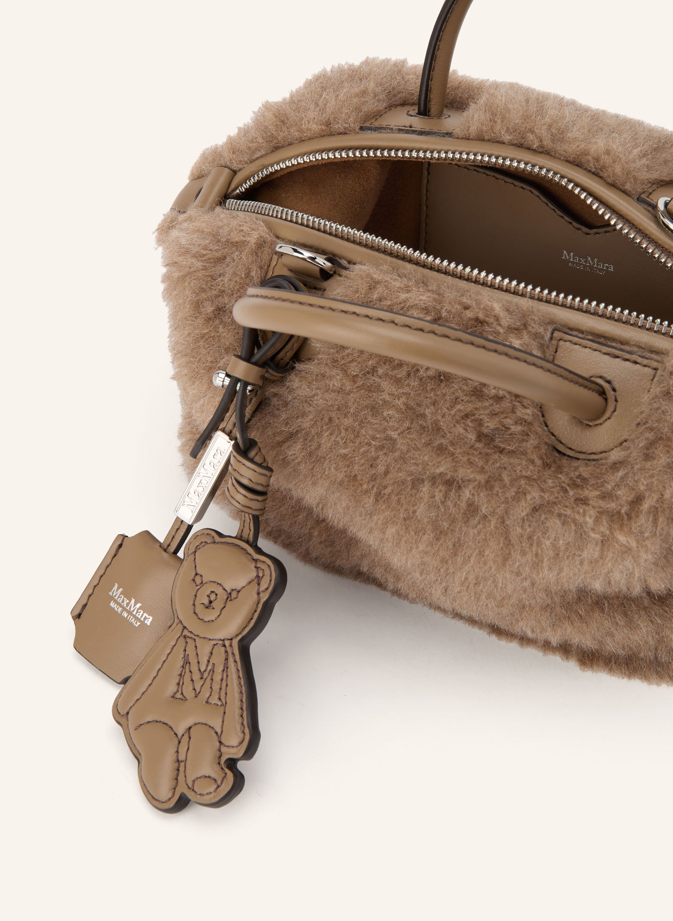 Max Mara Handtasche TEDHOLDALLS4: TAUPE / SILBER