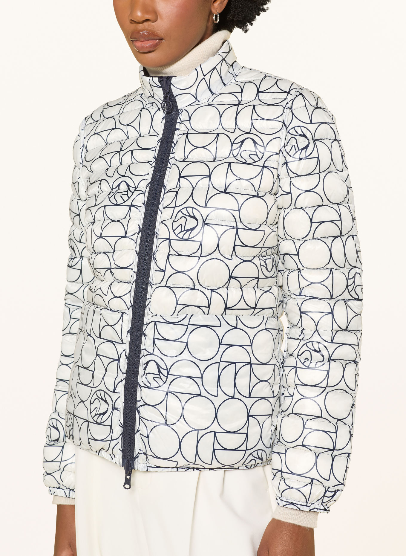 SPORTALM Reversible down jacket: DARK BLUE / WHITE