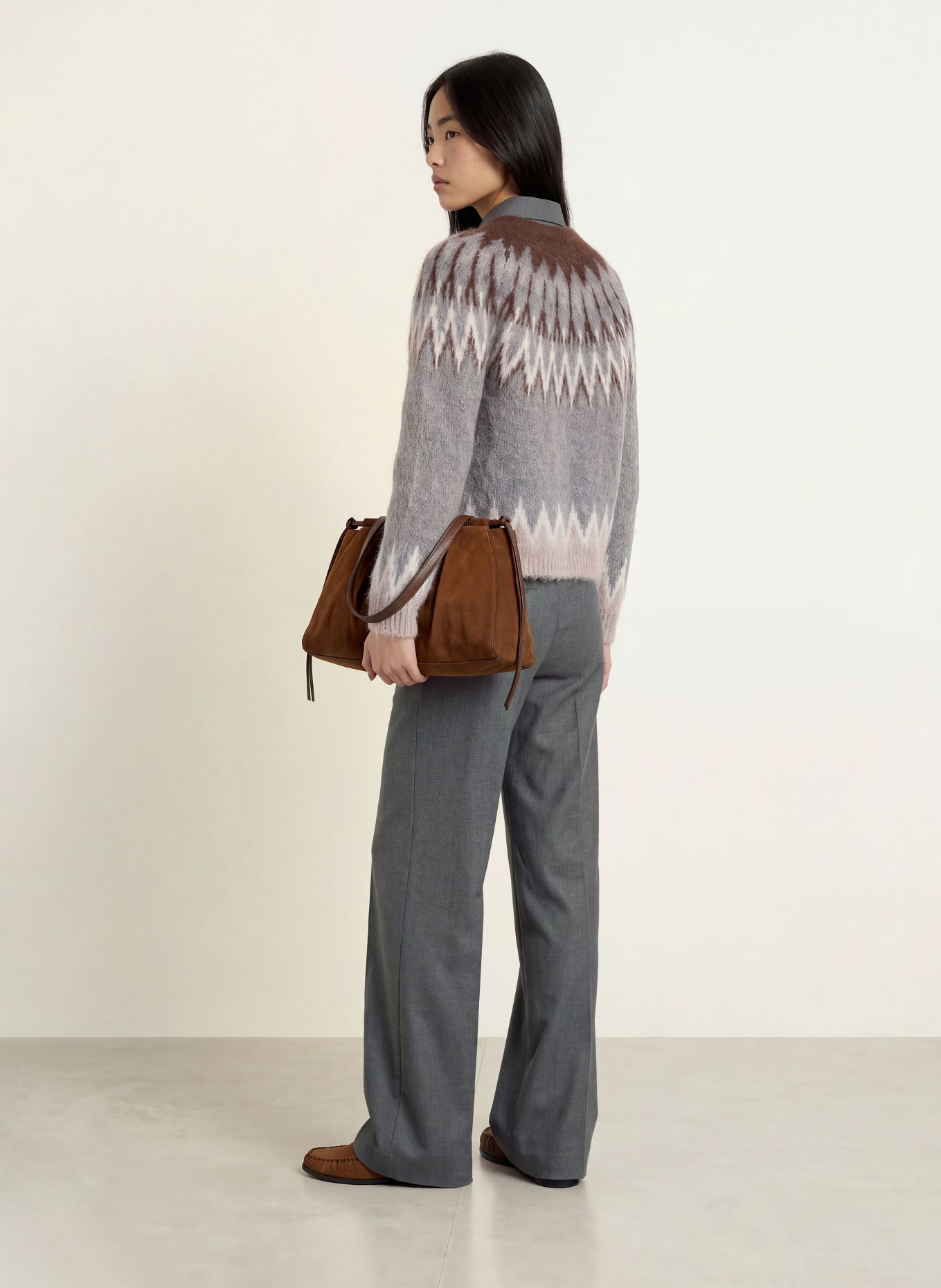 darling harbour Gilet en alpaga: GREY MELANGE