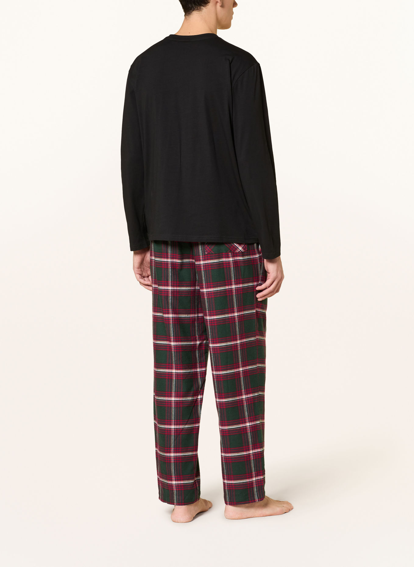 BOSS HOLIDAY Pajamas with Gift Box: DARK RED / DARK GREEN / BLACK