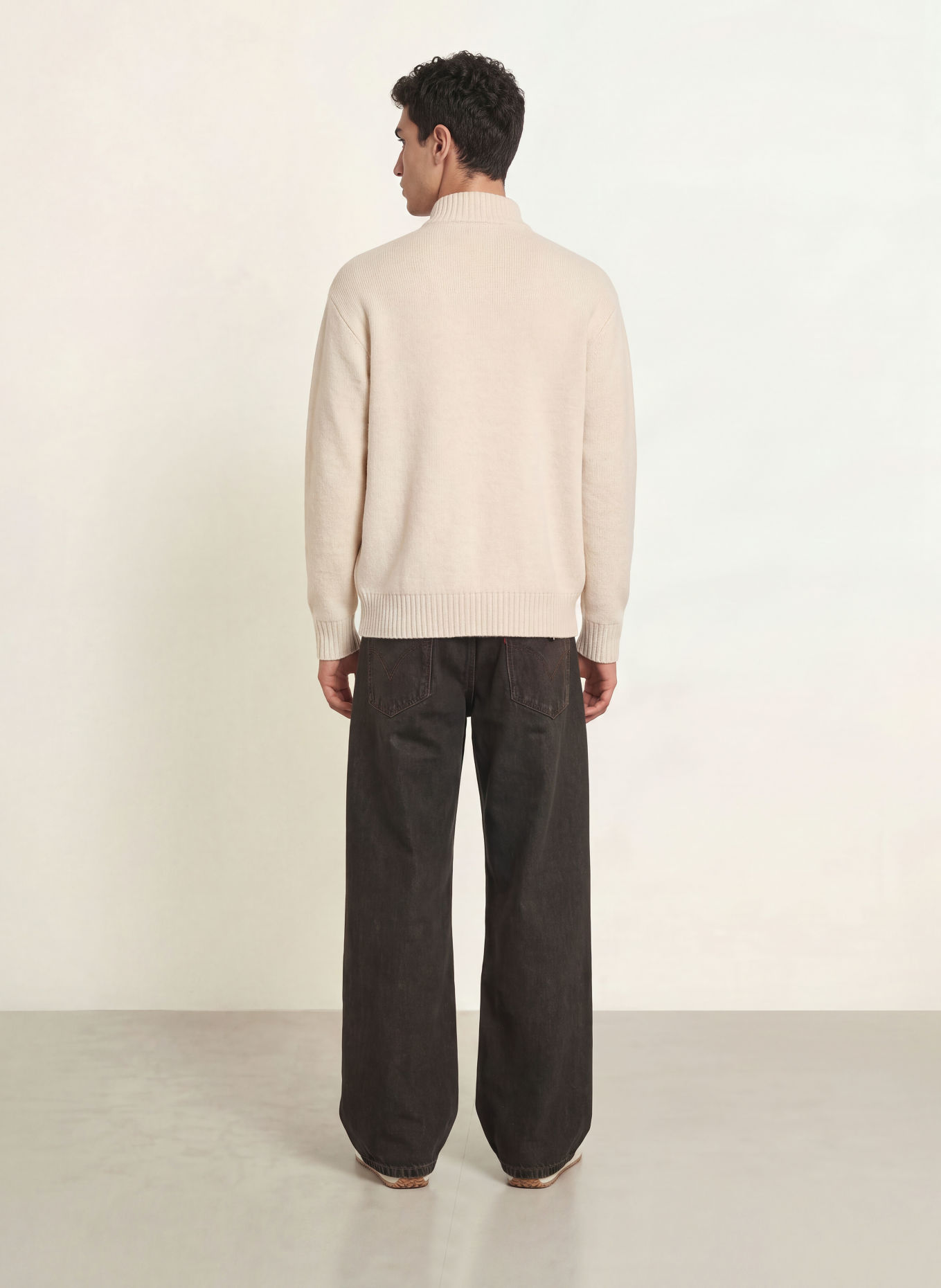 PEGADOR Pull col zippé GILMONDE: CRÈME