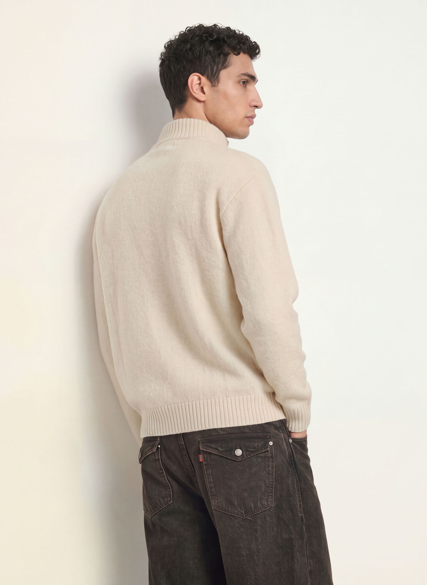 PEGADOR Pull col zippé GILMONDE: CRÈME