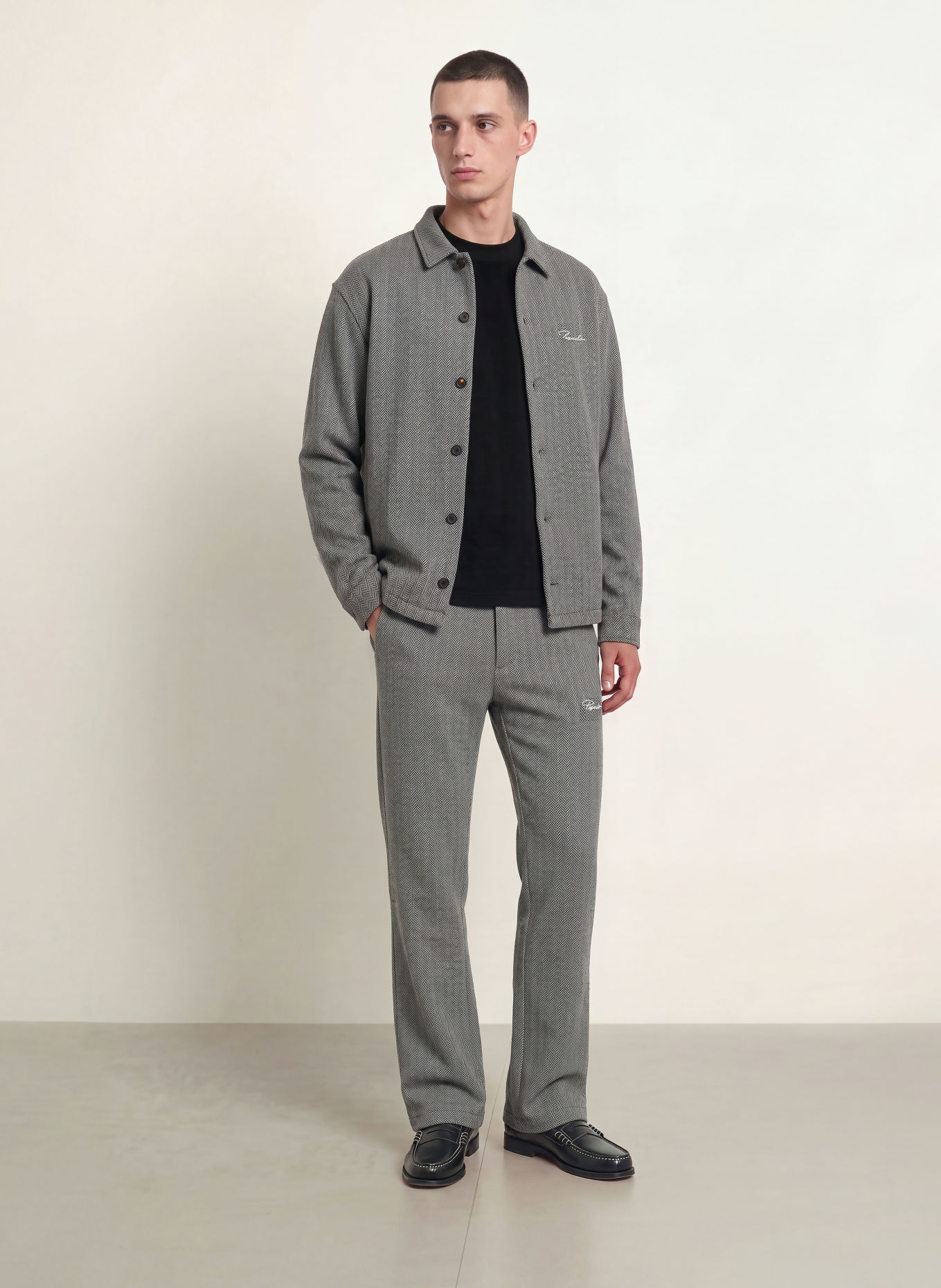 PEGADOR TIVOLI Jersey Shirt, Oversized Fit: BLACK / WHITE