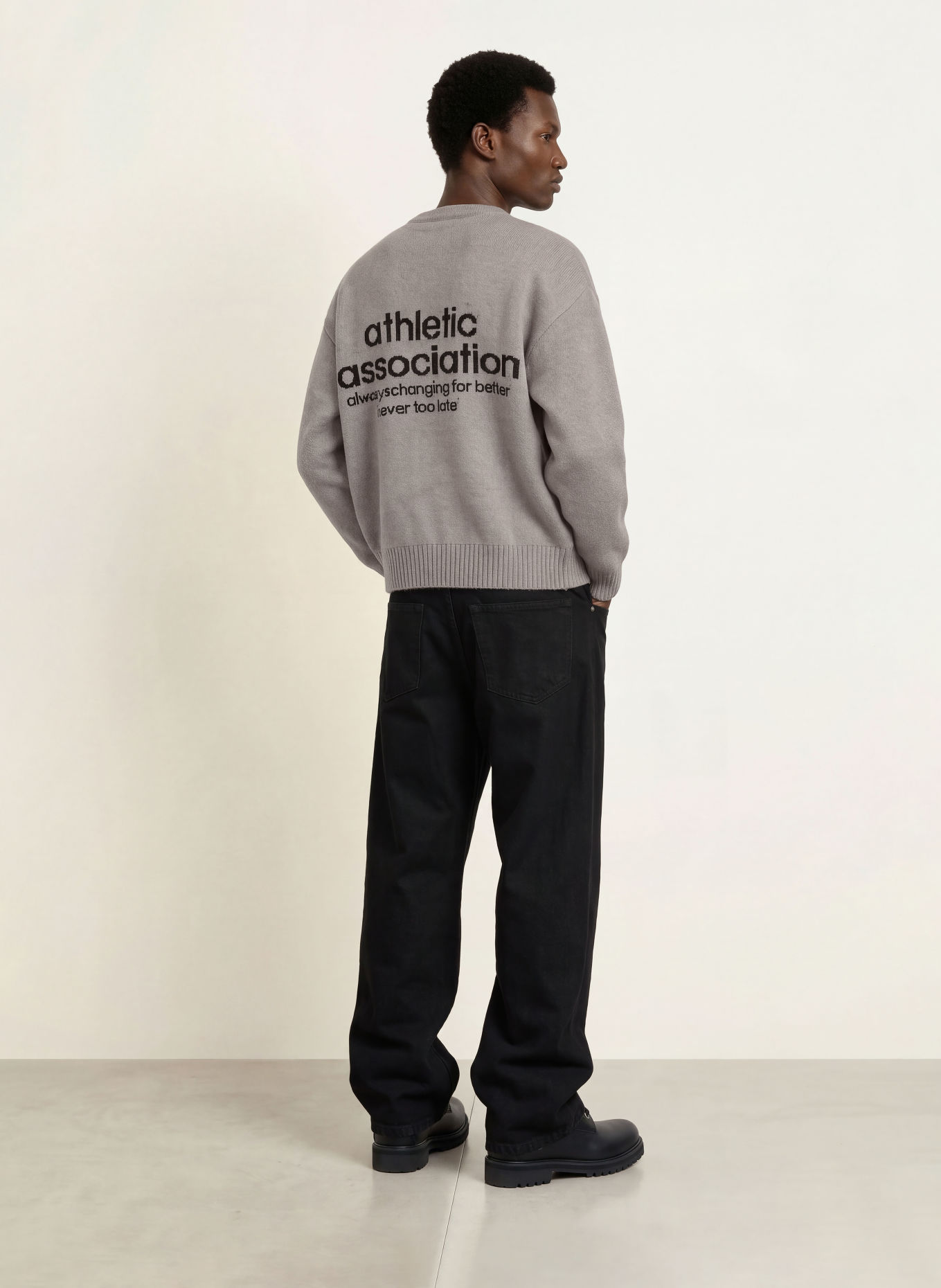PEGADOR LUKA Oversized Sweater: GRAY