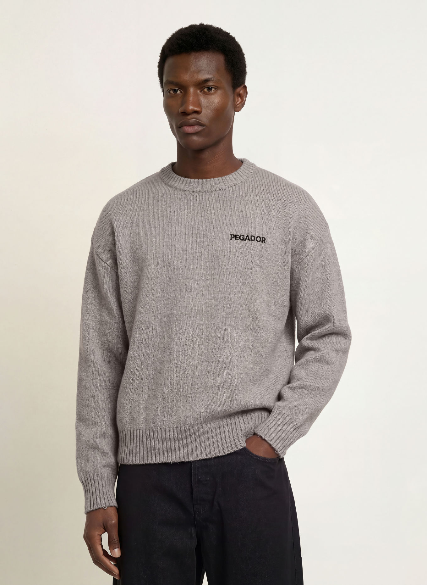 PEGADOR LUKA Oversized Sweater: GRAY