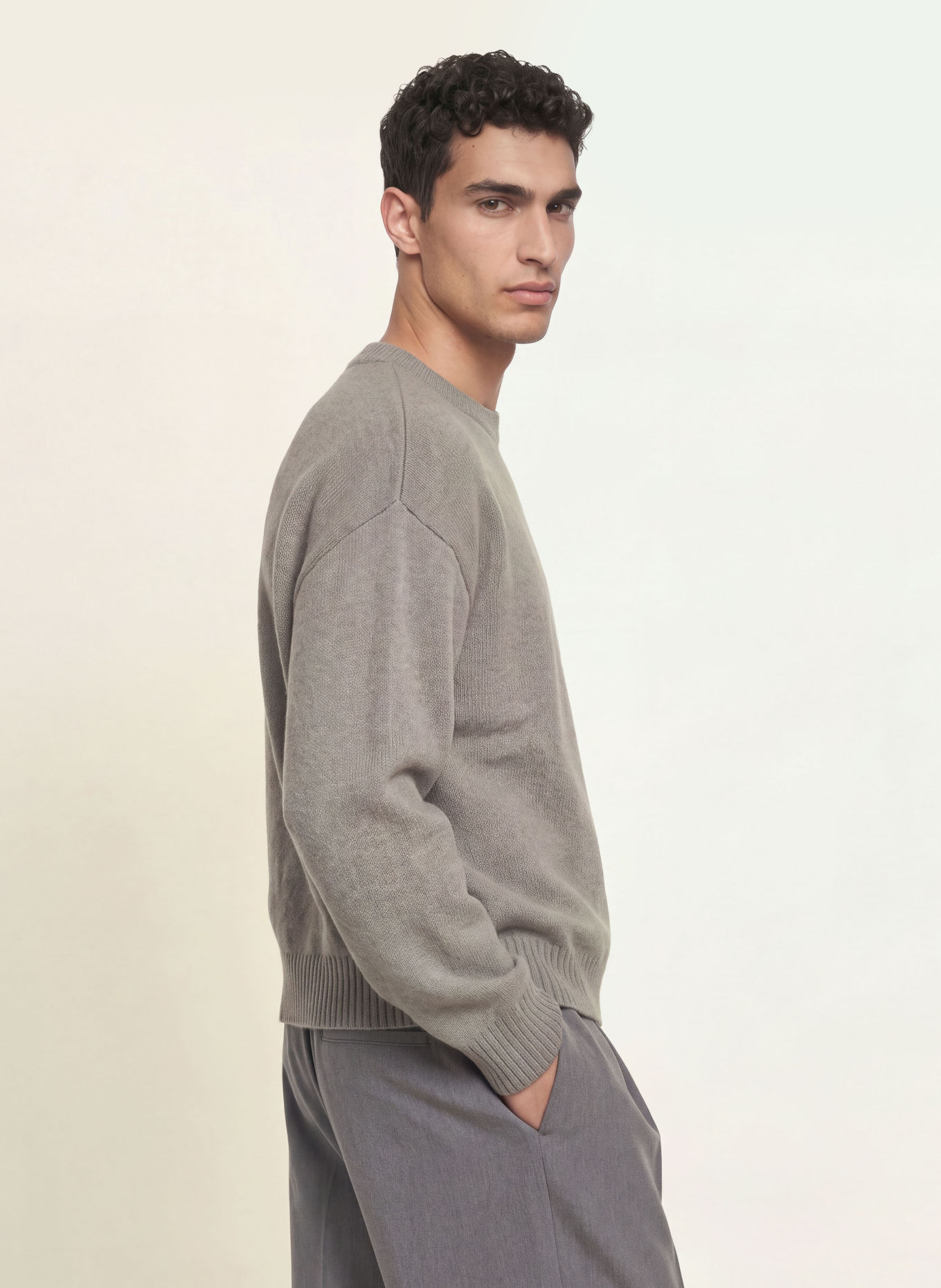 PEGADOR Oversized-Pullover SIGNAR: GRAU