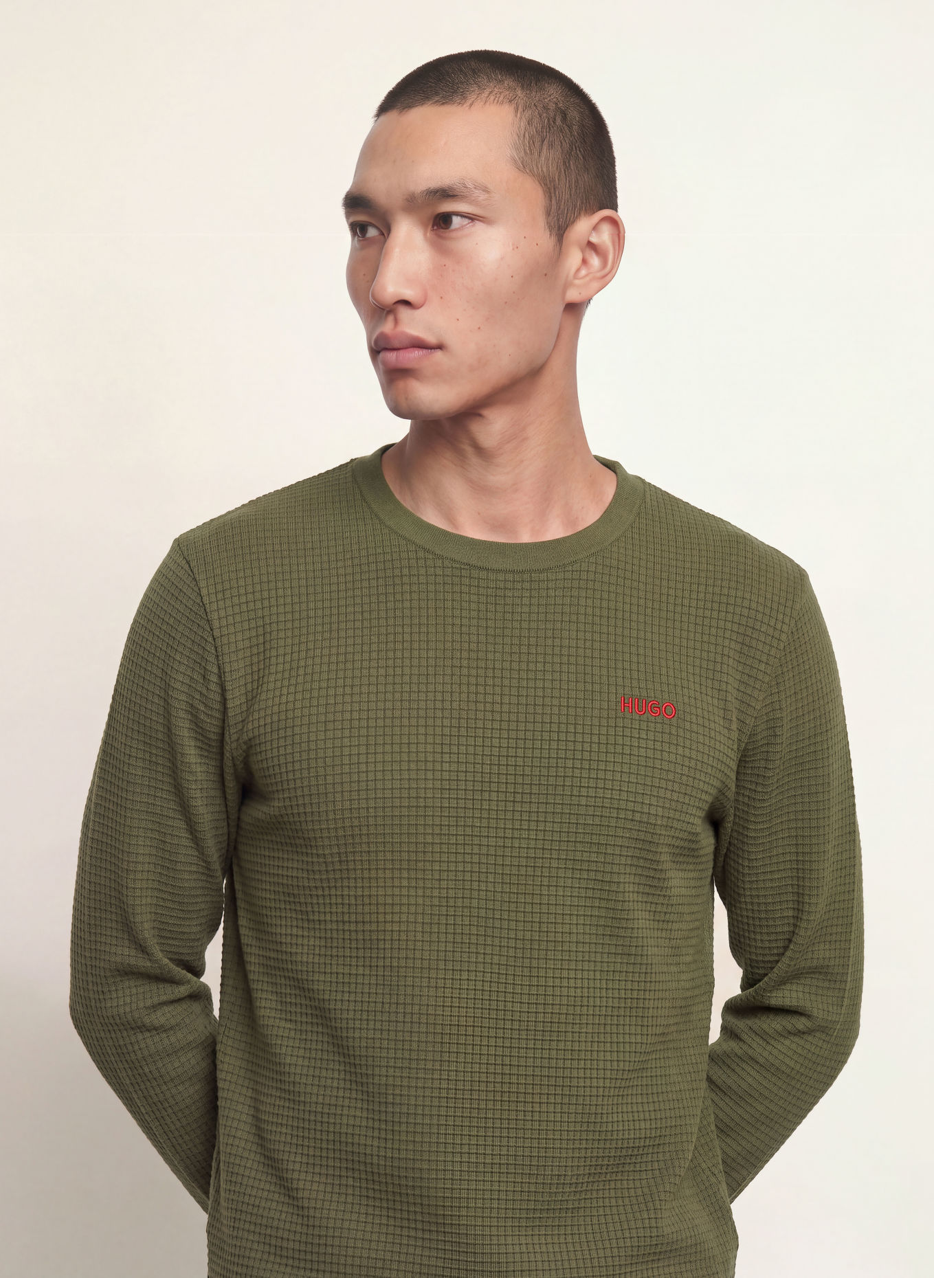 HUGO Sovebluse AUSTIN: MØRKEGRØN