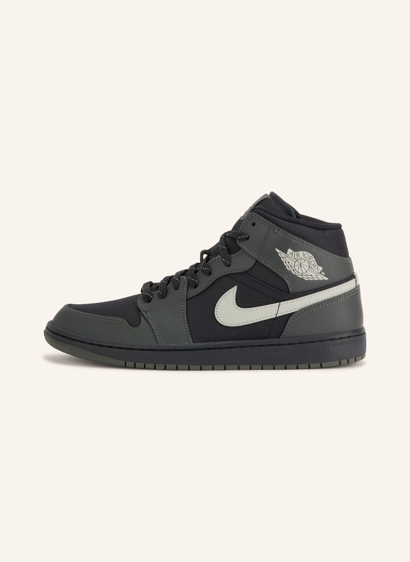 JORDAN Hightop-sneakers AIR JORDAN 1 MID UTILITY: SORT / LYSEGRÅ / MØRKEGRÅ