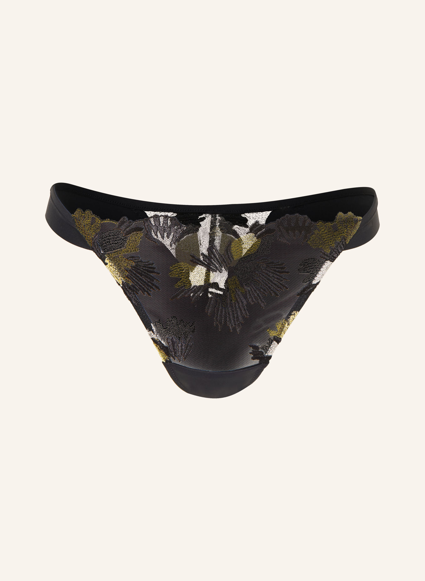 BOSS String DAHLIA mit Glitzergarn: SCHWARZ / SILBER / GOLD