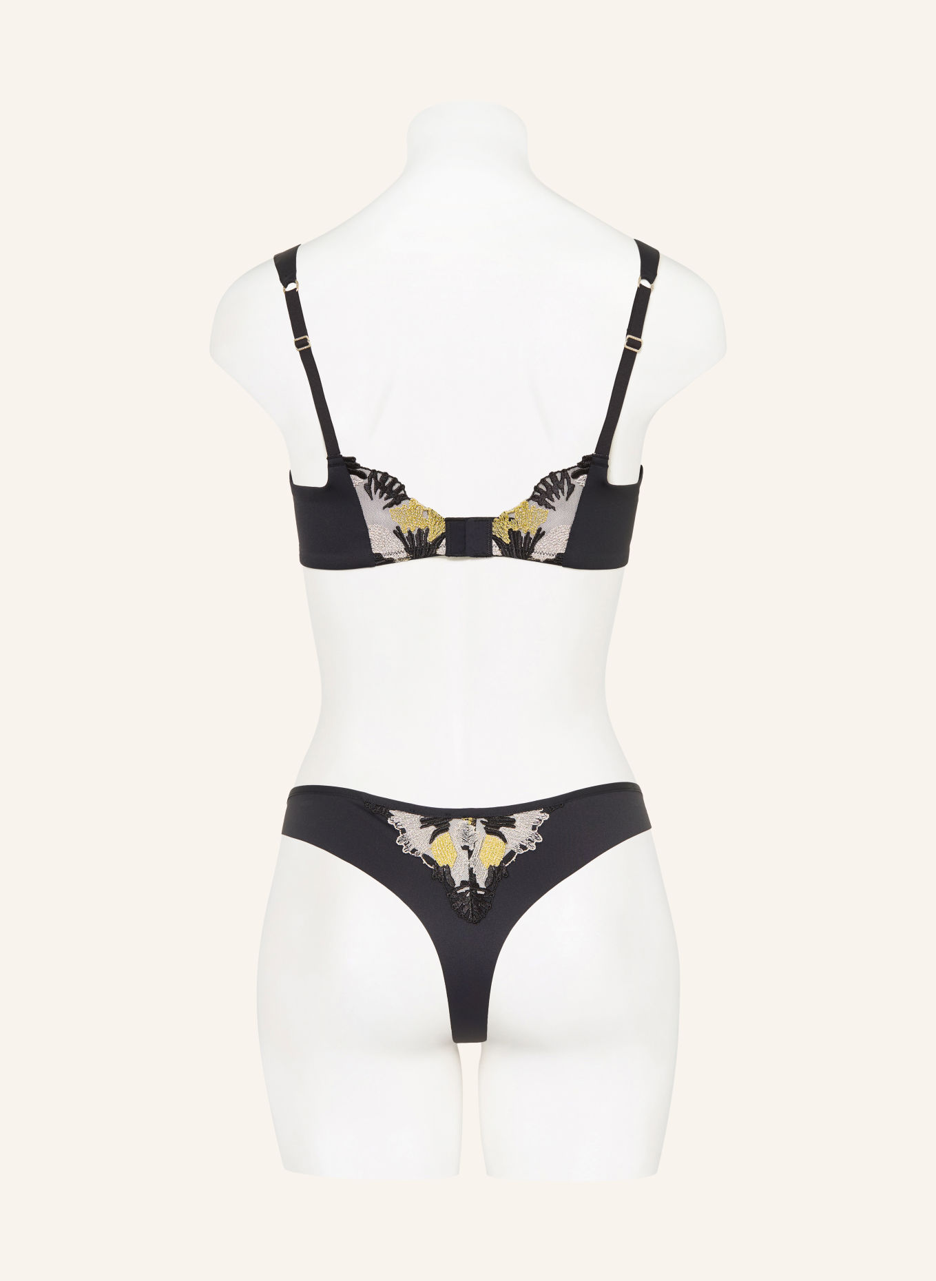 BOSS String DAHLIA mit Glitzergarn: SCHWARZ / SILBER / GOLD