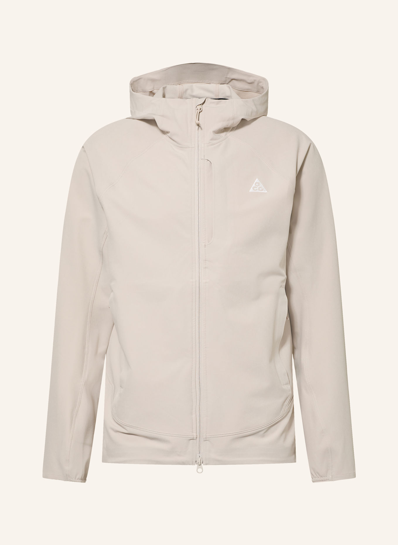Nike Funkční bunda ACG CLOUD TREKKER: BÉŽOVÁ / BÍLÁ